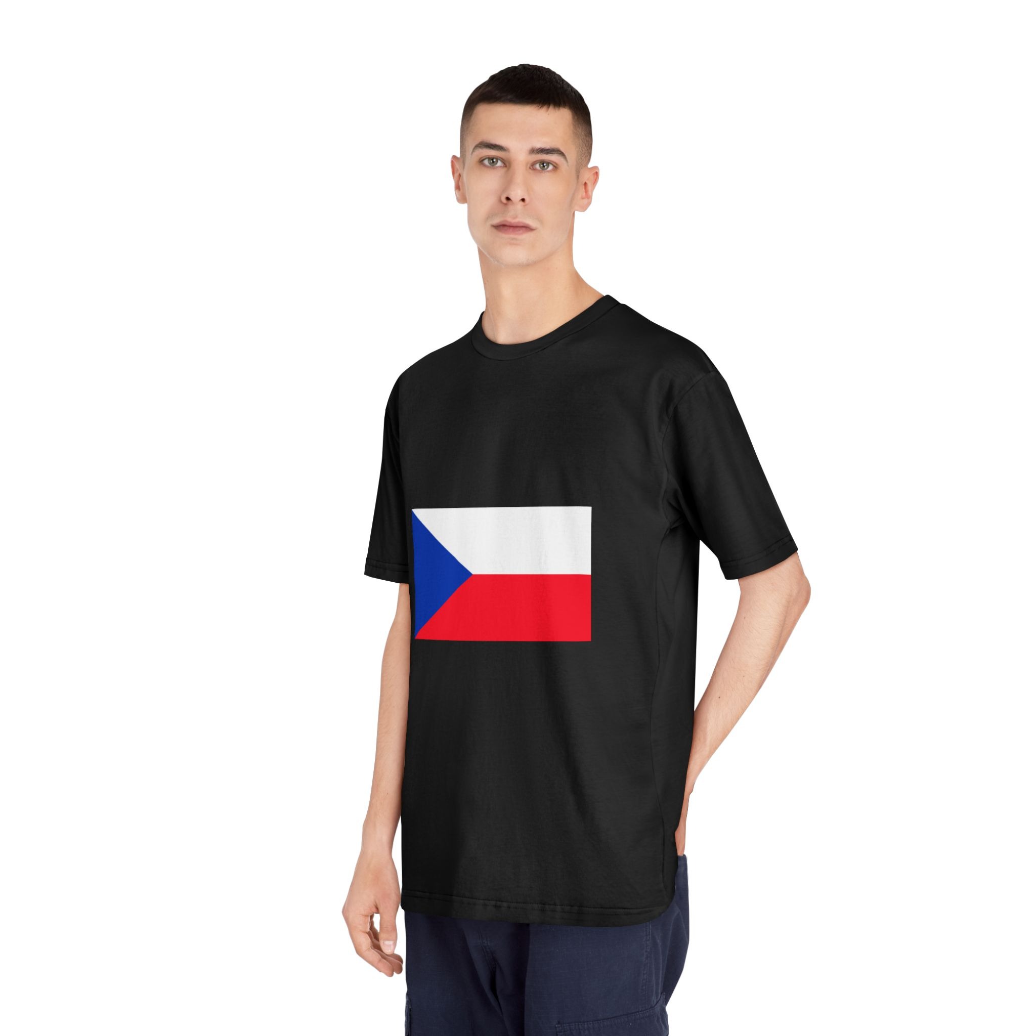 Czech Republic Flag Unisex Classic Crewneck T Shirt - Image 8