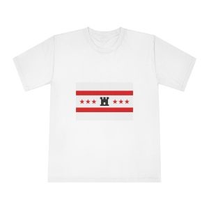 Drenthe Flag Red White Horizontal Stripes With Black Yellow Emblem Regional Flag Drenthe Unisex Classic Crewneck T Shirt