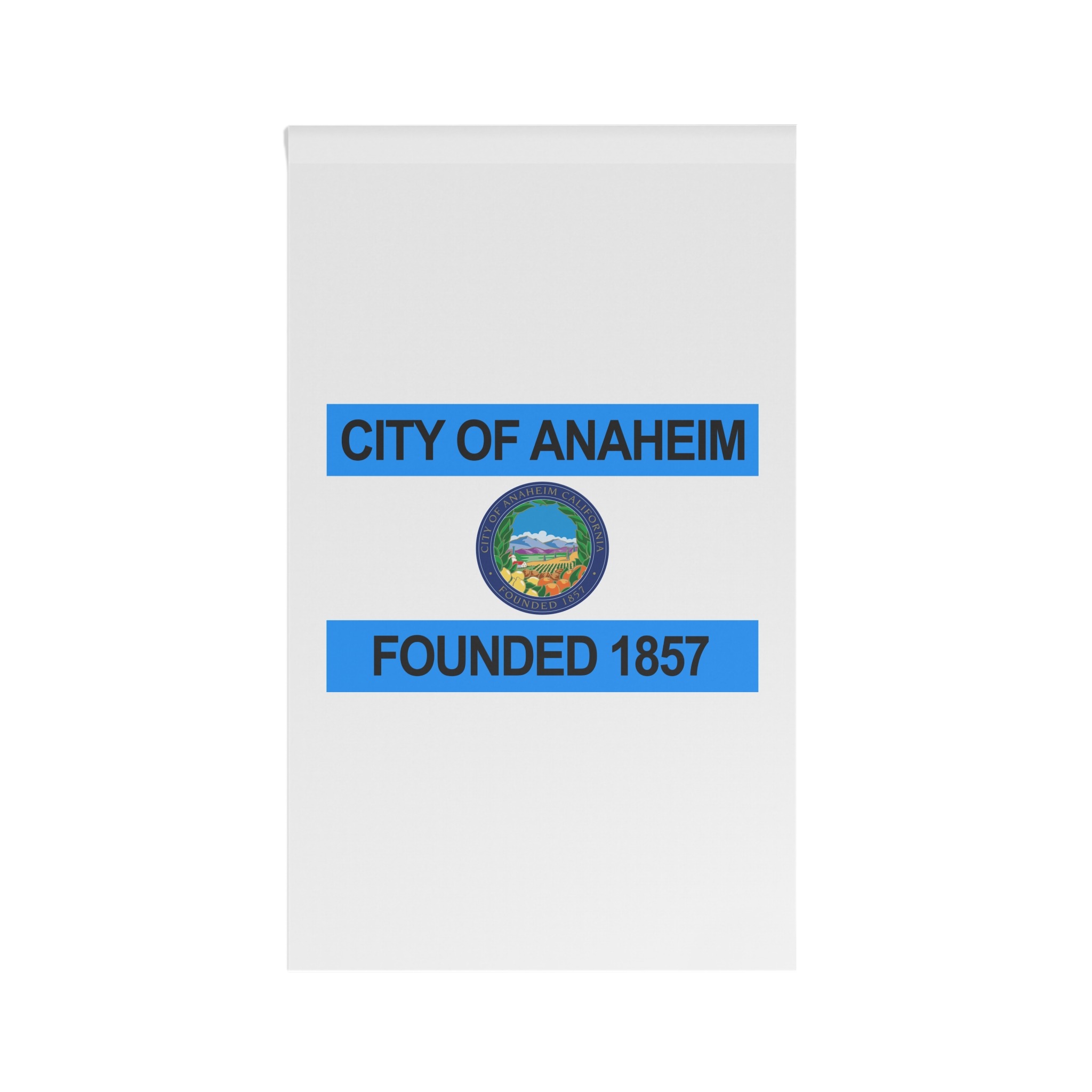 Flag of Anaheim, California (1967–2018, 2019–present) House Banner - Image 2