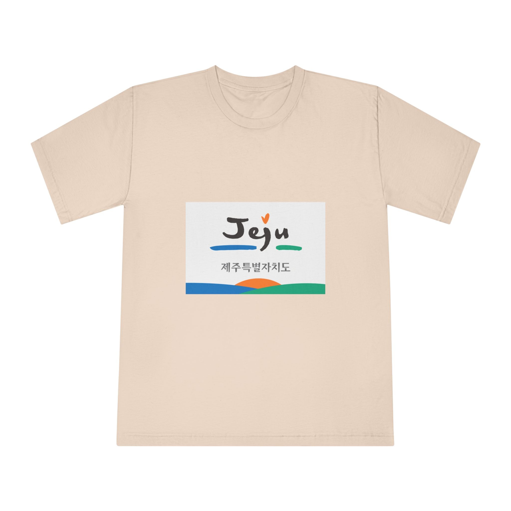 Flag of Jeju Province Unisex Classic Crewneck T Shirt - Image 9