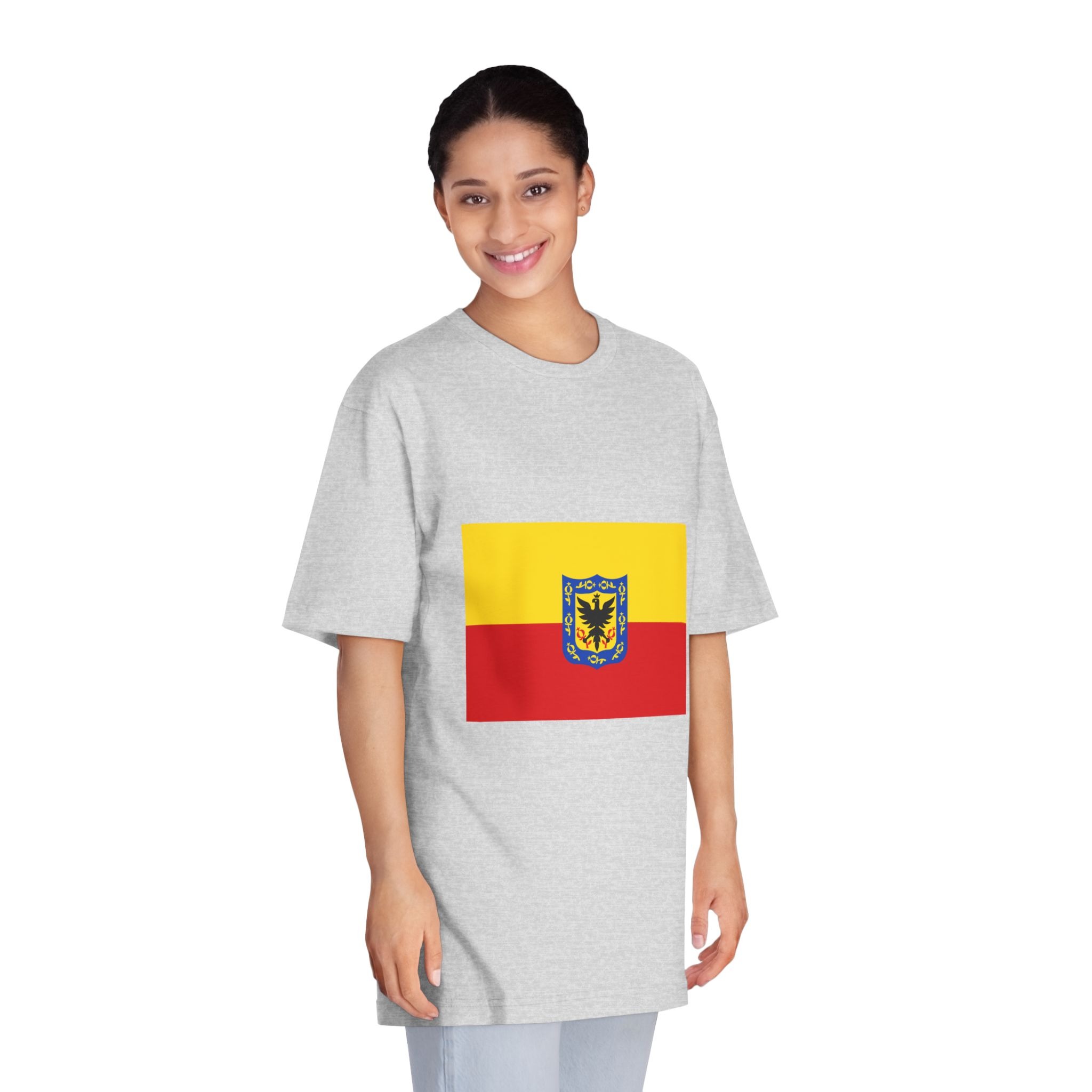 Flag of Bogotá Unisex Classic Crewneck T Shirt - Image 15