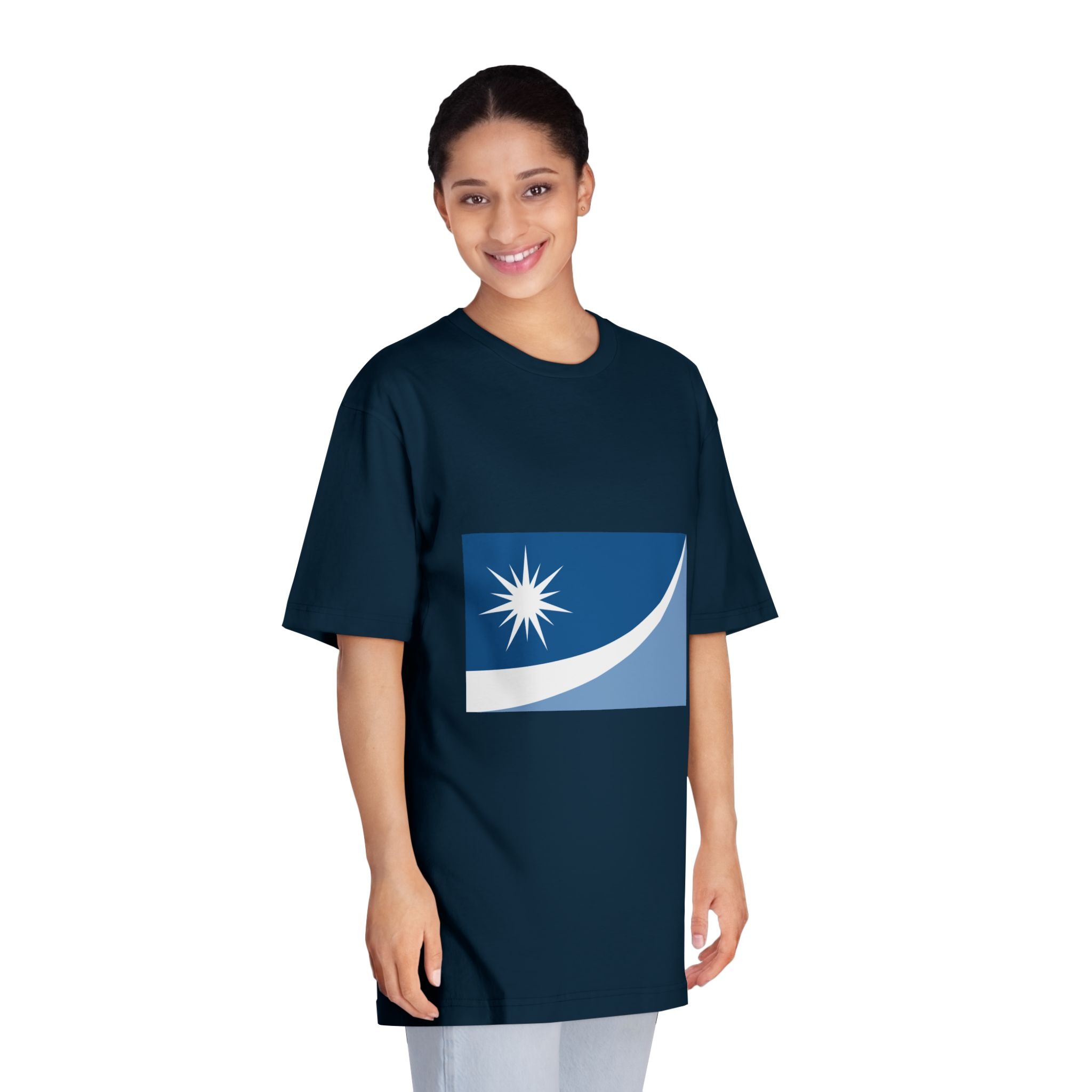Flag of Crystal, Minnesota Unisex Classic Crewneck T Shirt - Image 19