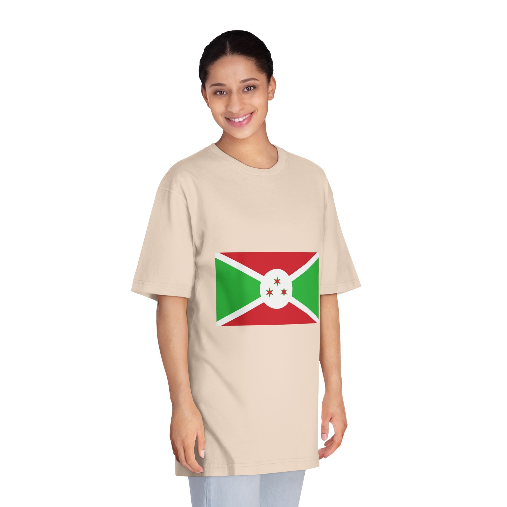 Brundi Flag Unisex Classic Crewneck T Shirt - Image 11