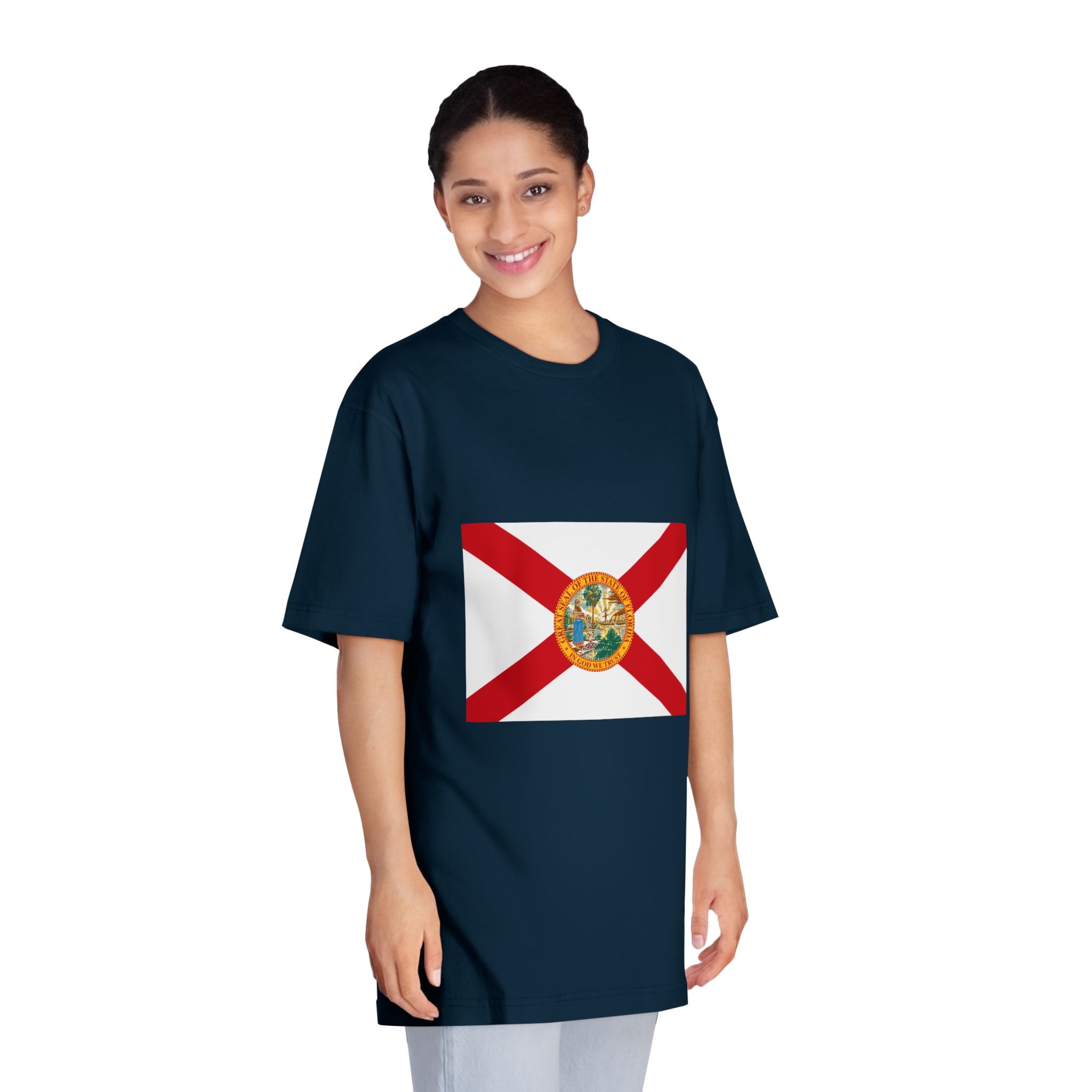 Flag of Florida Unisex Classic Crewneck T Shirt - Image 19