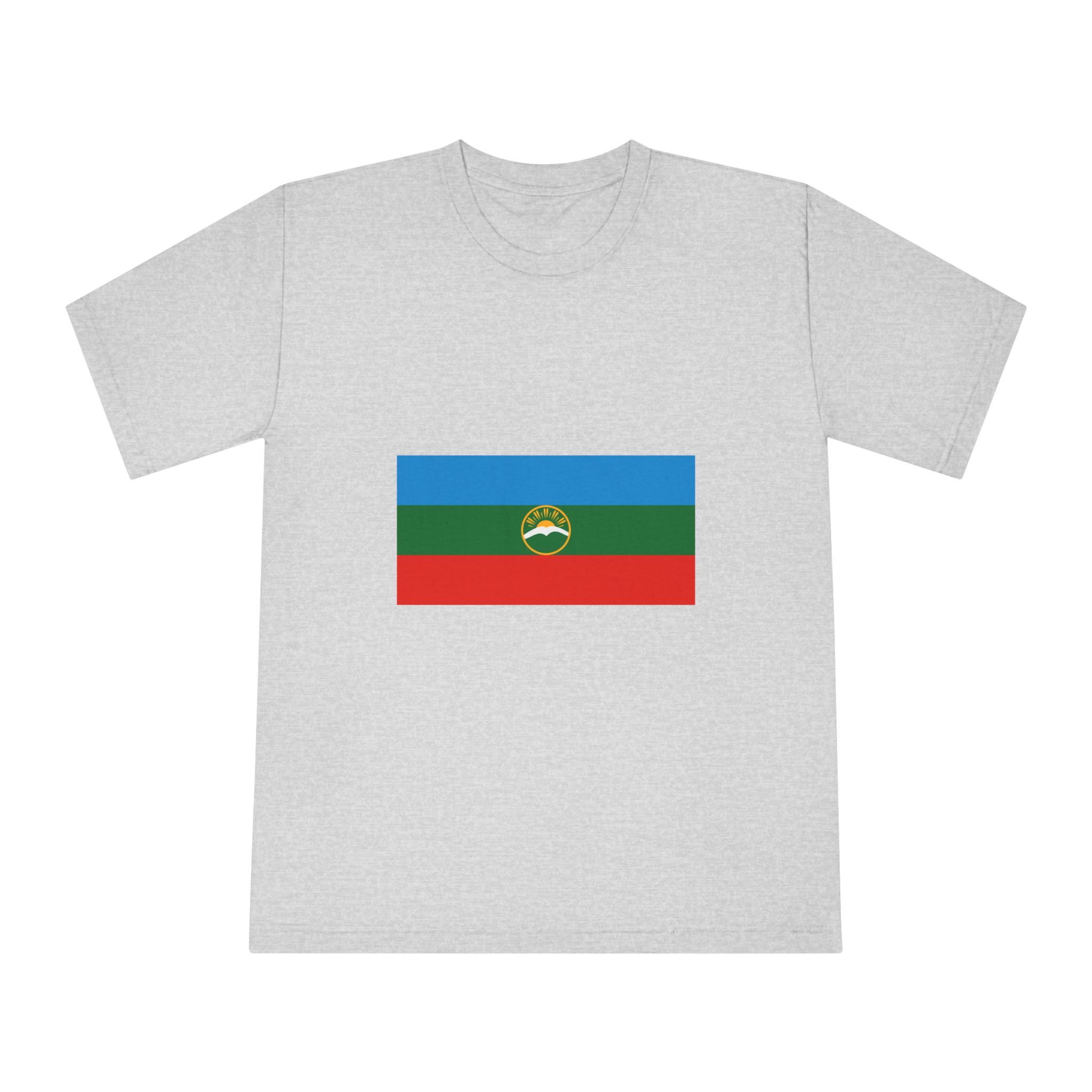 Flag of Karachay Cherkessia Unisex Classic Crewneck T Shirt - Image 13