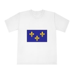 Cultural Flag of Île de France Unisex Classic Crewneck T Shirt