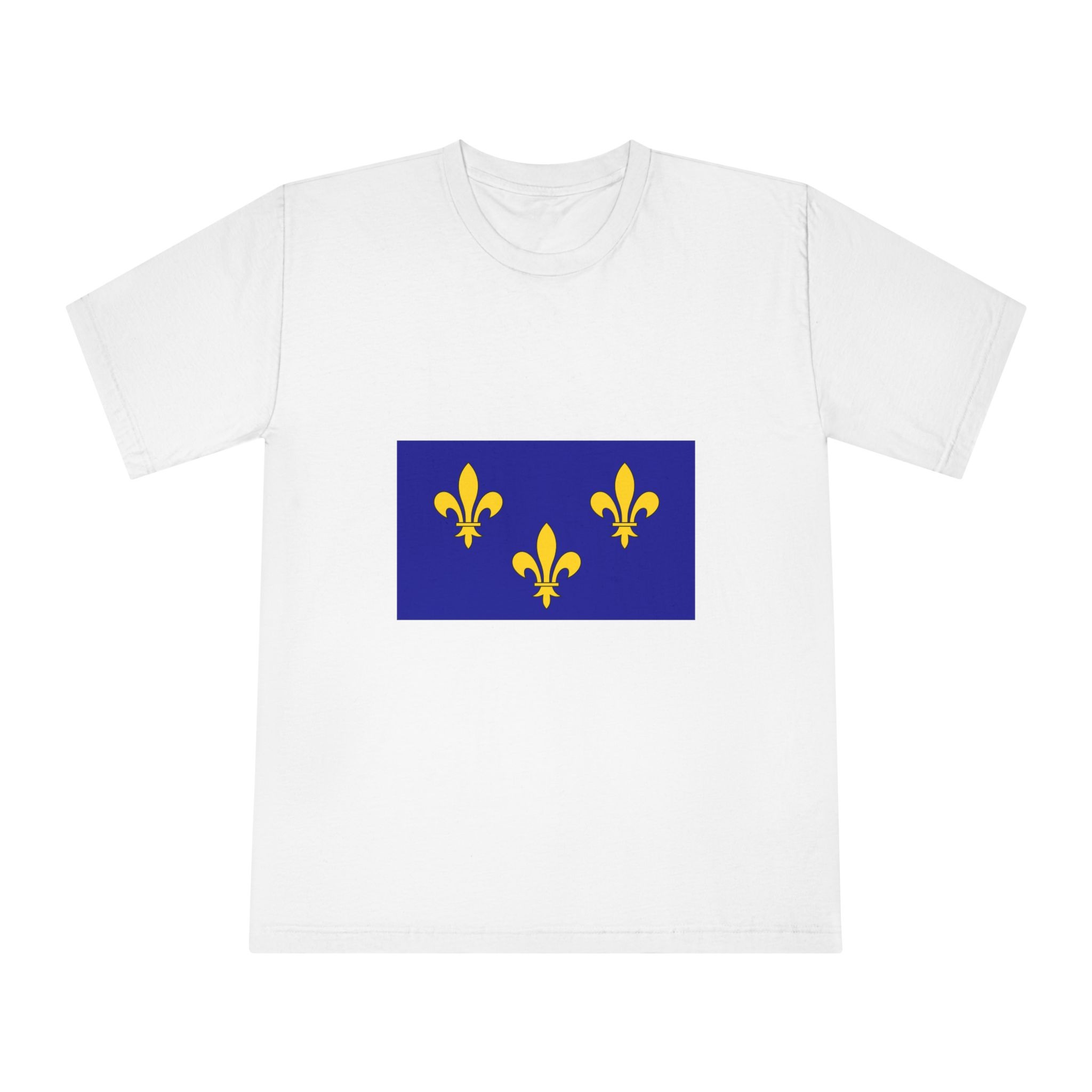 Cultural Flag of Île de France Unisex Classic Crewneck T Shirt
