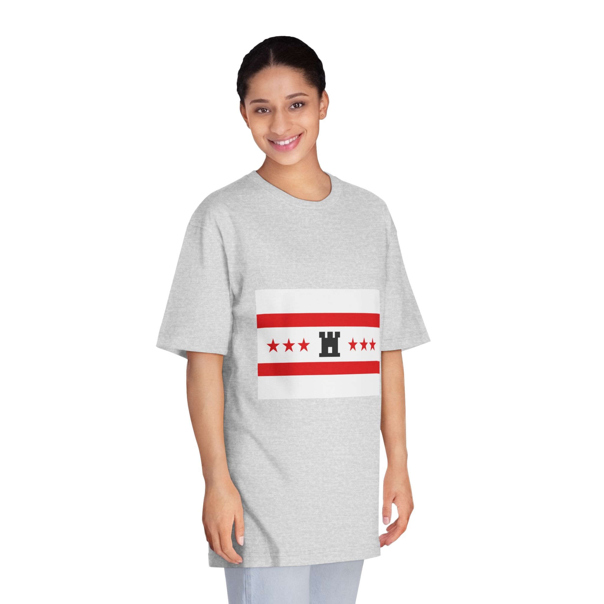 Drenthe Flag Red White Horizontal Stripes With Black Yellow Emblem Regional Flag Drenthe Unisex Classic Crewneck T Shirt - Image 15