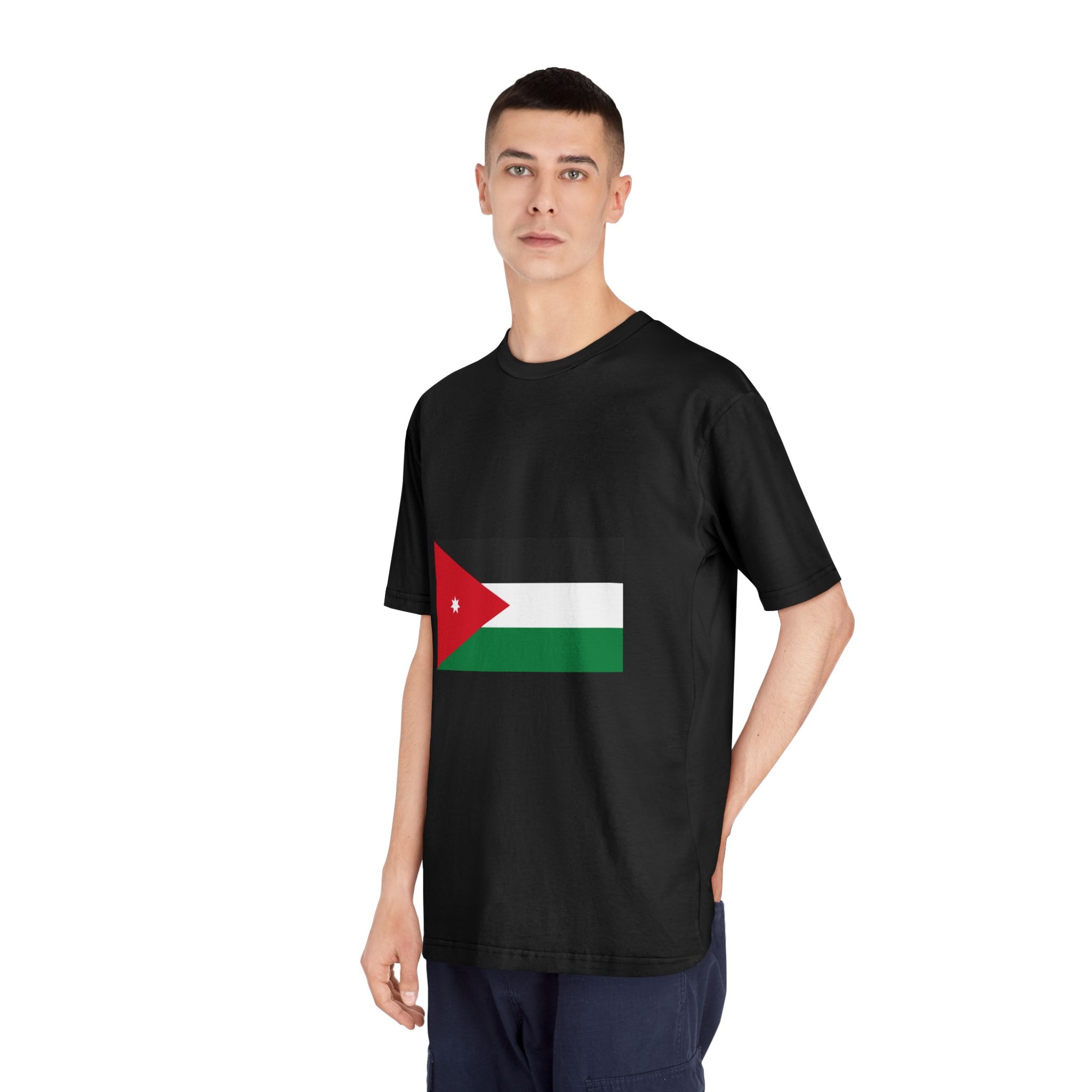 Flag of Jordan Unisex Classic Crewneck T Shirt - Image 8