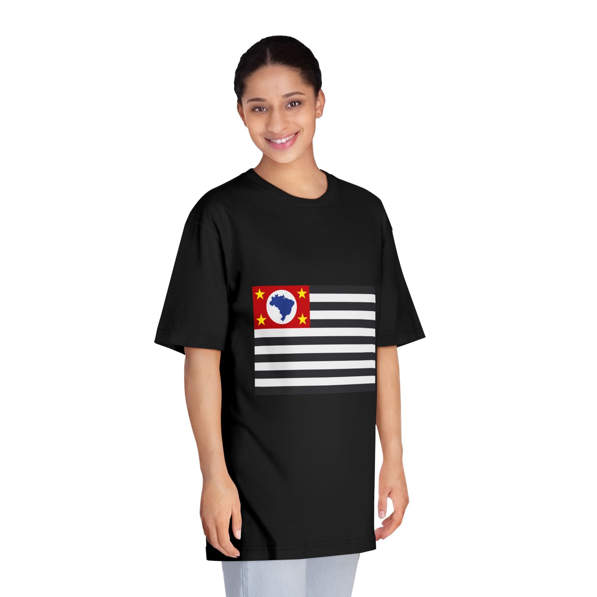Bandeira Do Estado de São Paulo Unisex Classic Crewneck T Shirt - Image 7
