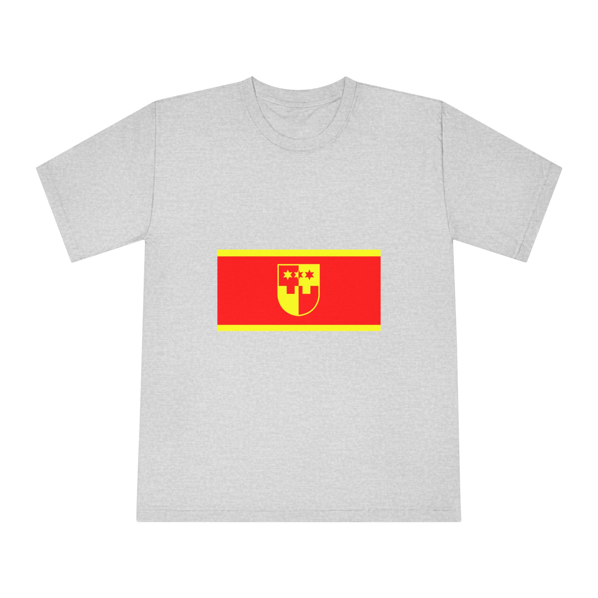 Flag of Krapina Zagorje County Unisex Classic Crewneck T Shirt - Image 13