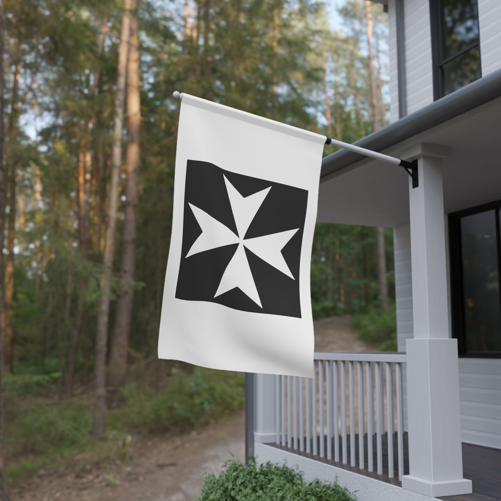 Cross of the Knights Hospitaller House Banner - Image 4