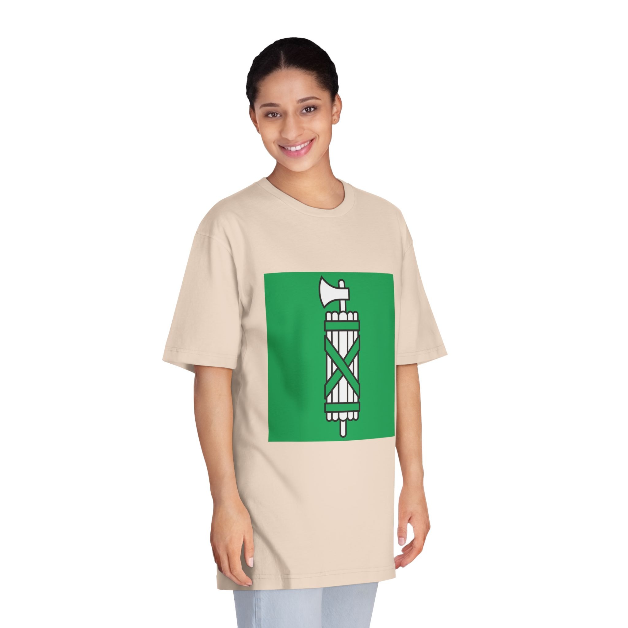 Flag of Canton of Sankt Gallen Unisex Classic Crewneck T Shirt - Image 11