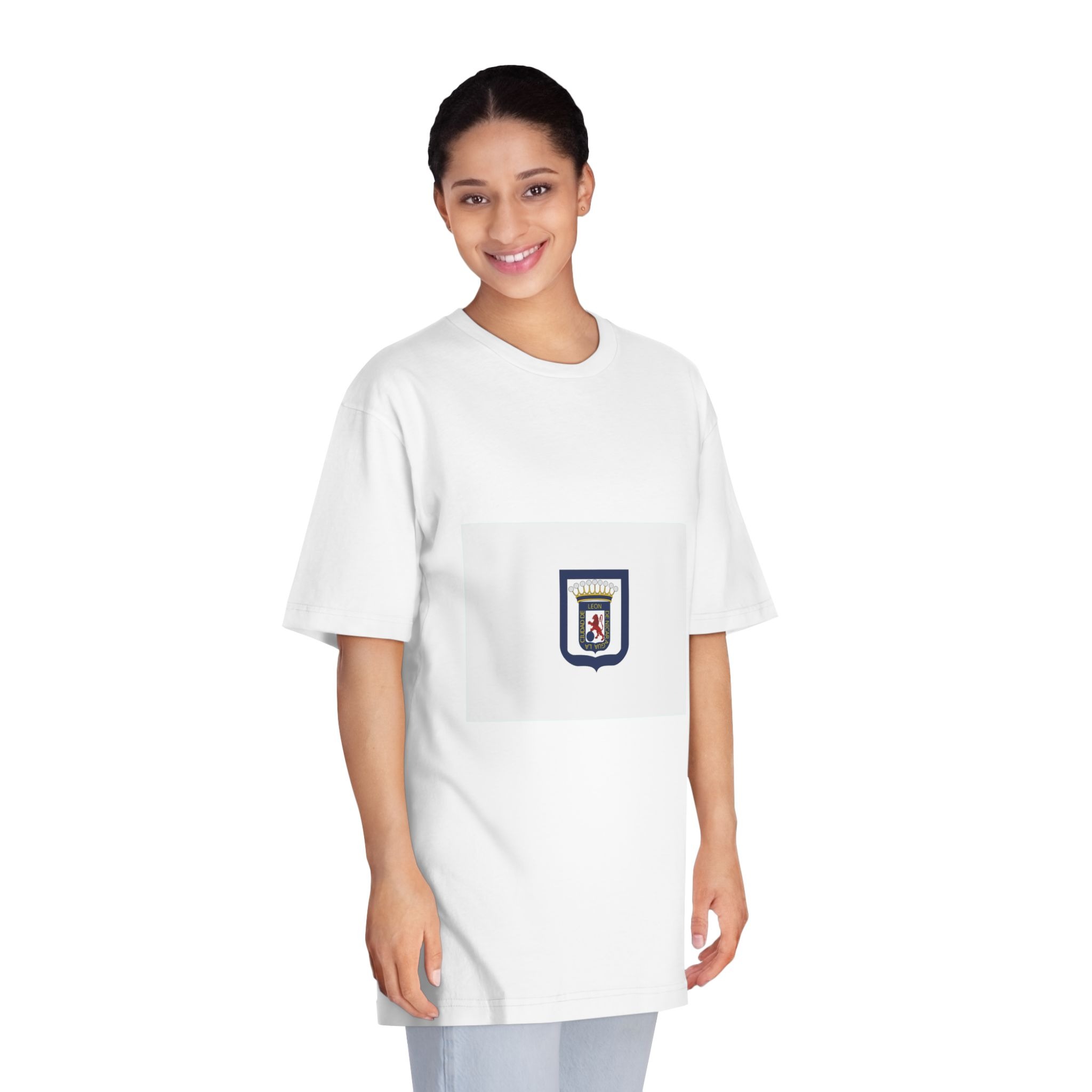 Flag of Leon, Nicaragua Unisex Classic Crewneck T Shirt - Image 3