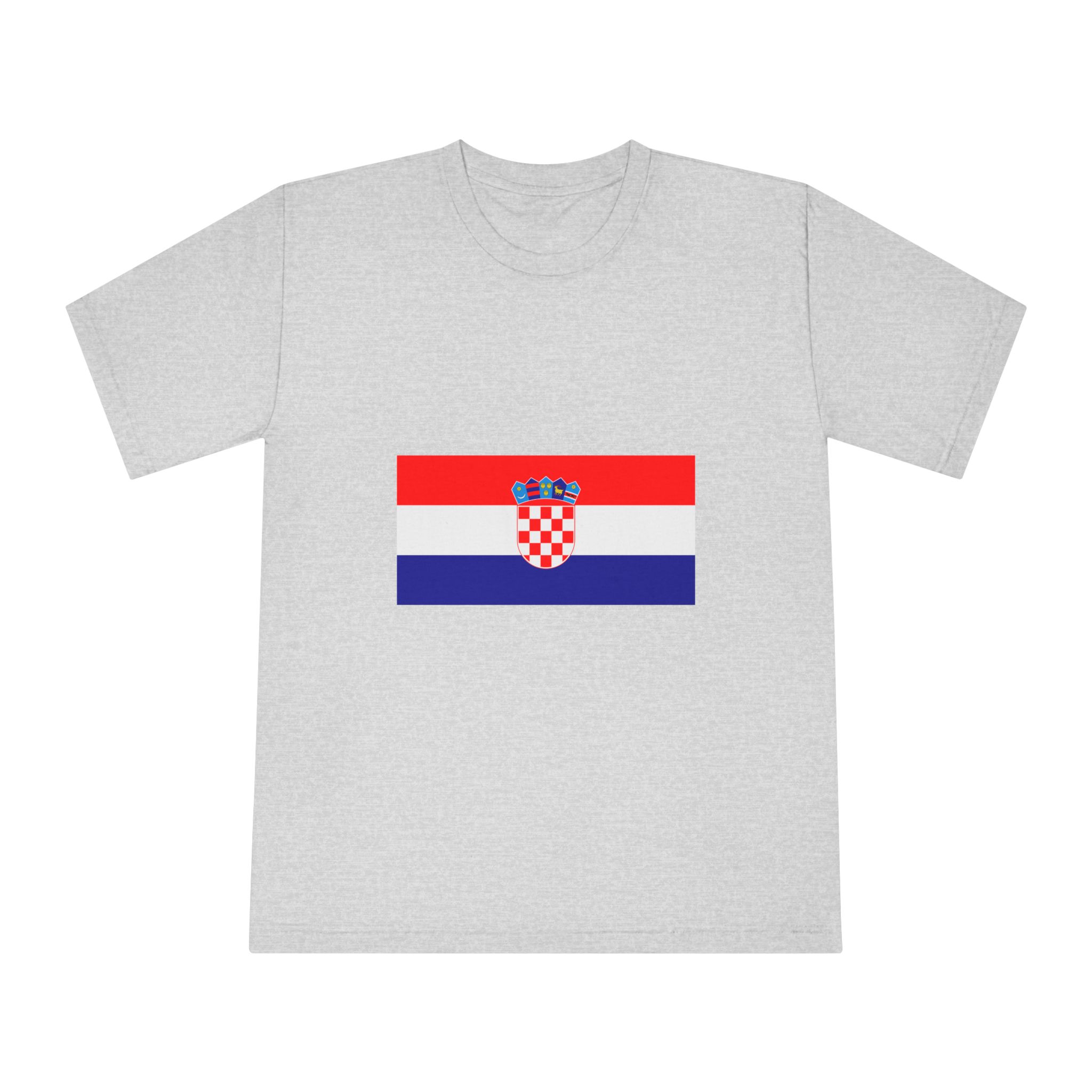 Flag of Croatia Unisex Classic Crewneck T Shirt - Image 13