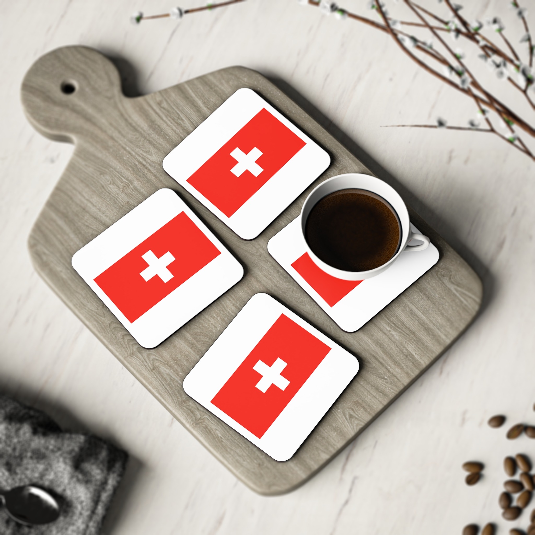 Switzerland Flag Coasters - Image 8