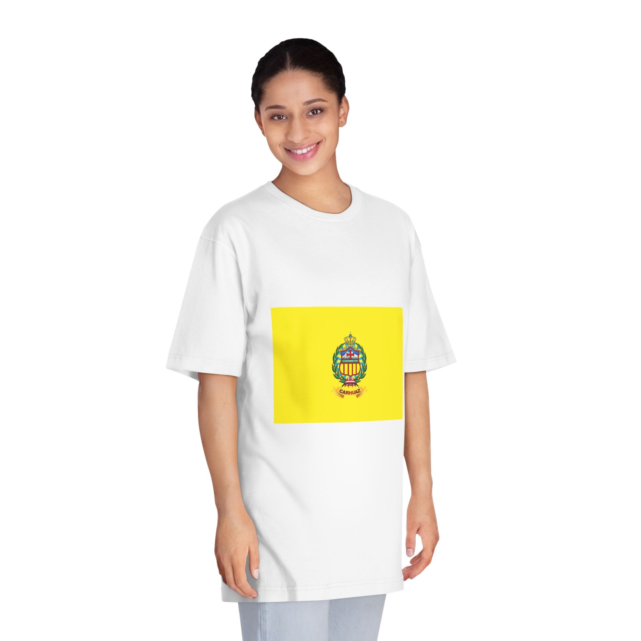 Bandera de Carhuaz Unisex Classic Crewneck T Shirt - Image 3