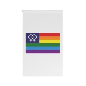 Lesbian Pride Double Venus Canton Rainbow Flag House Banner