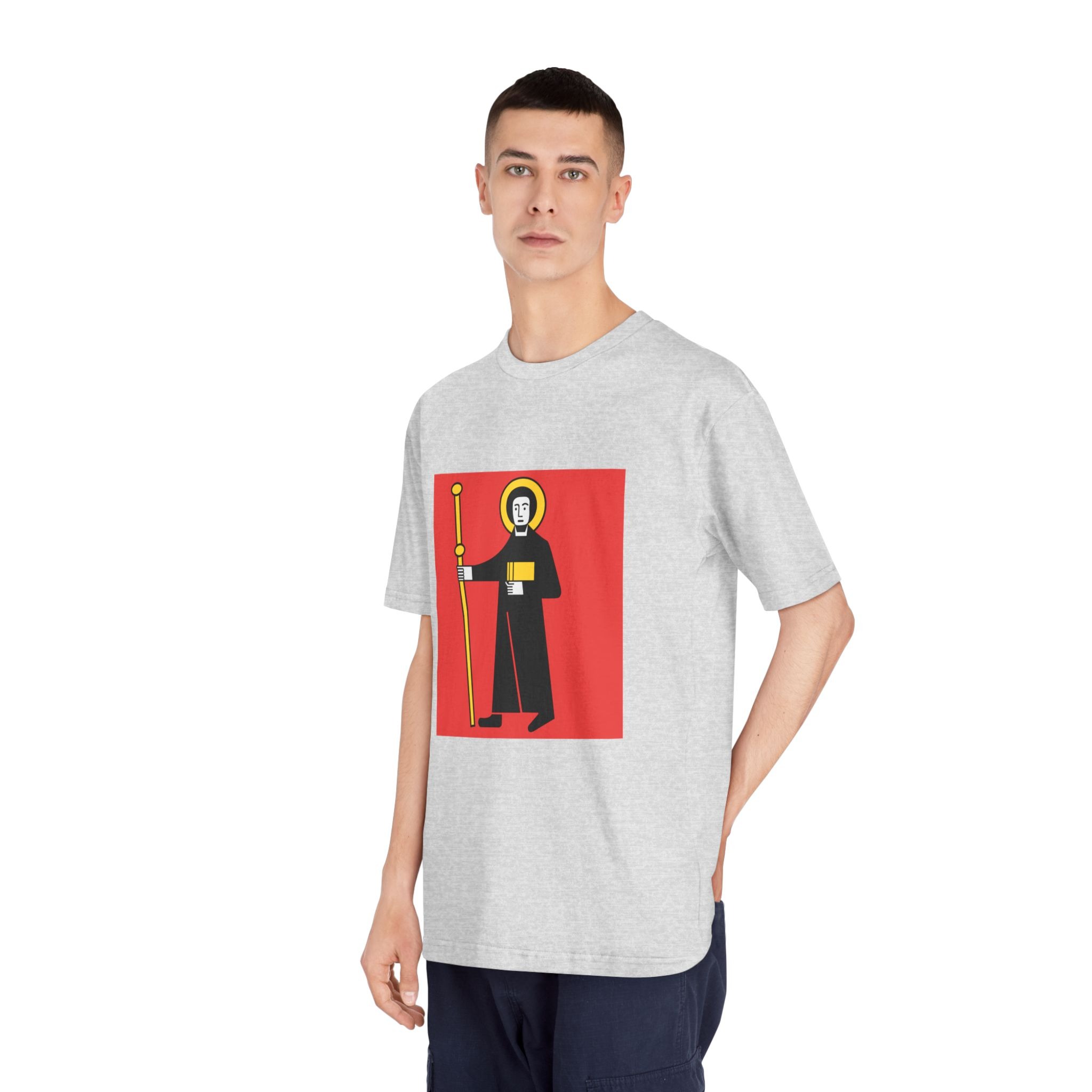Flag of Canton of Glarus Unisex Classic Crewneck T Shirt - Image 16