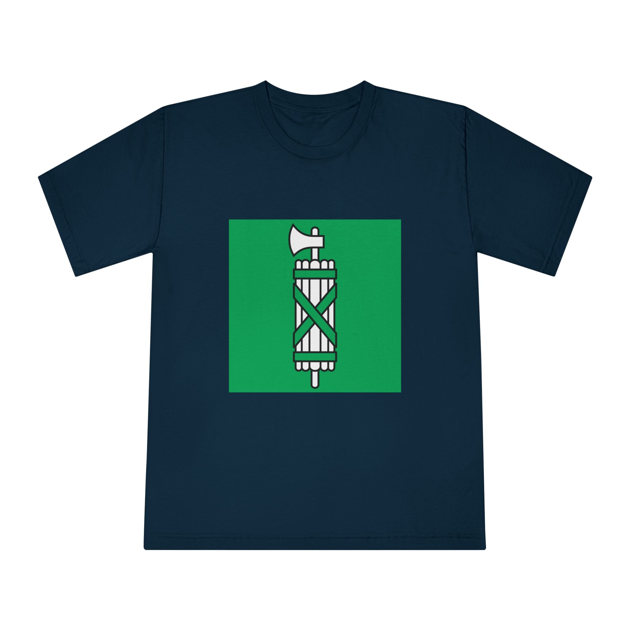 Flag of Canton of Sankt Gallen Unisex Classic Crewneck T Shirt - Image 17