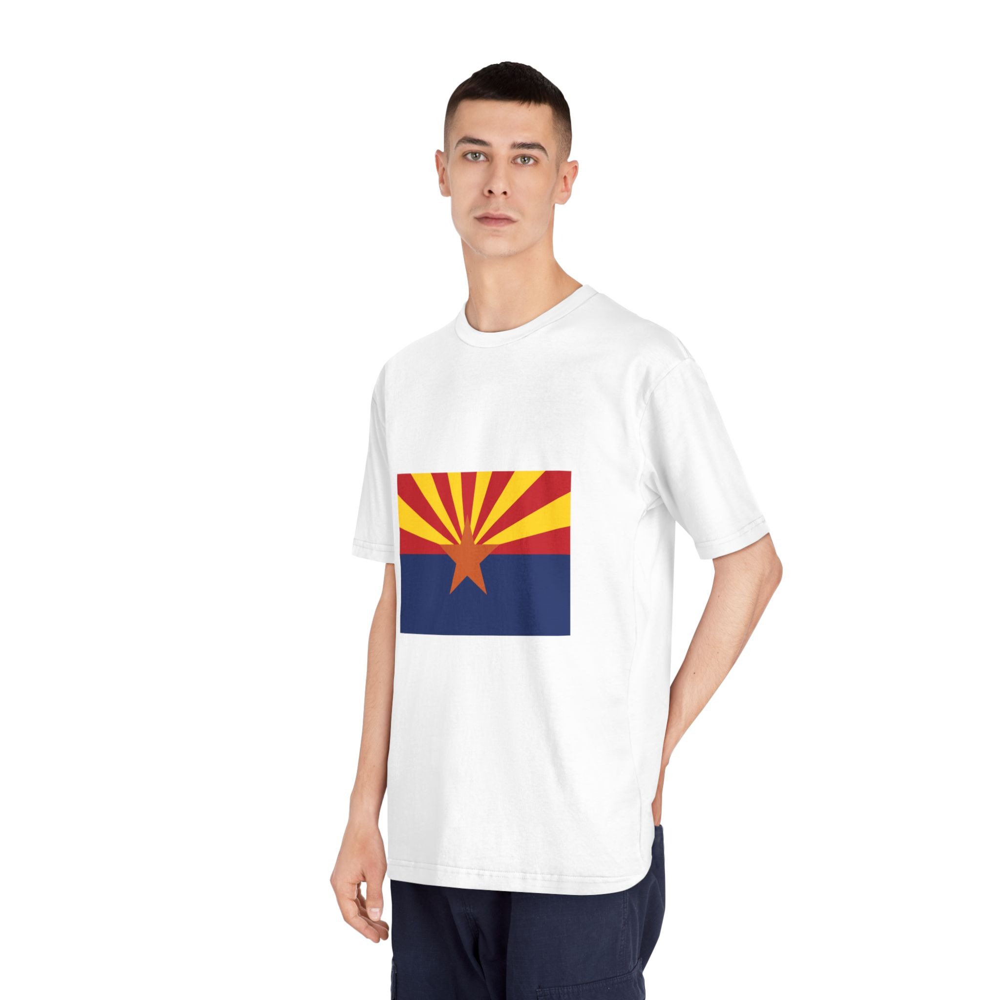 Flag of Arizona Unisex Classic Crewneck T Shirt - Image 4