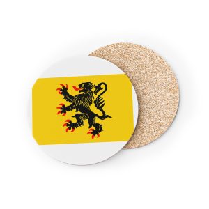 Nord Pas de Calais Flag Red Blue Stripes Regional Flag Northern France French Heritage Symbol Coasters