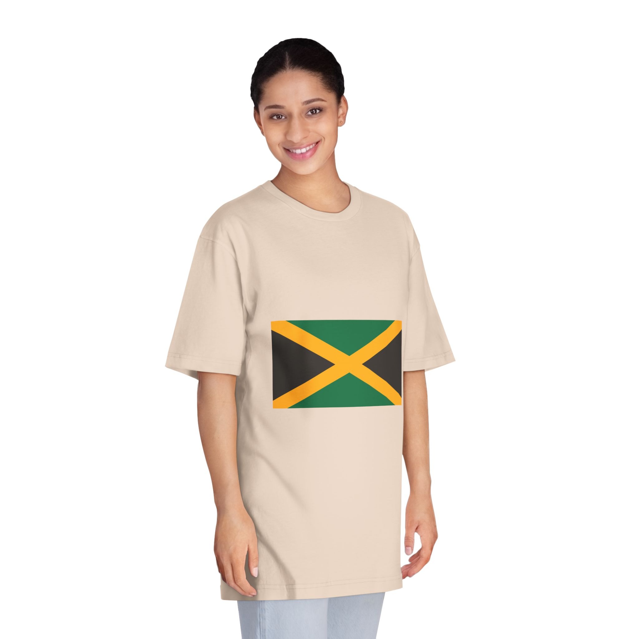 Flag of Jamaica Unisex Classic Crewneck T Shirt - Image 11