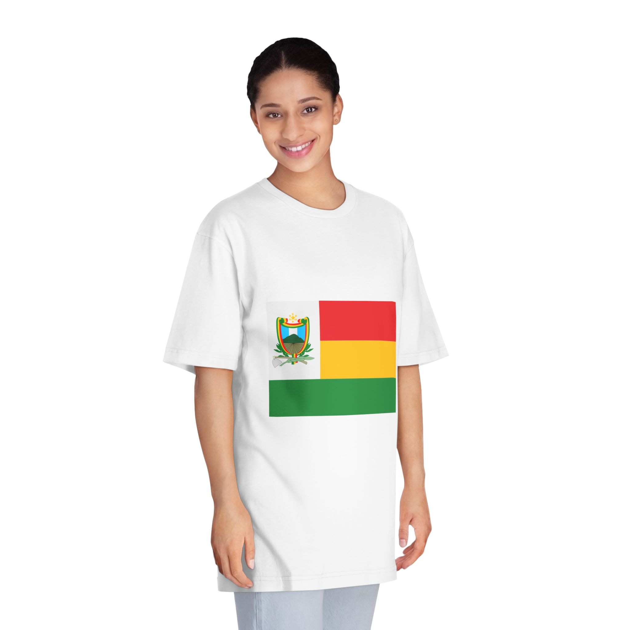 Flag of Jalapa Department, Guatemala Unisex Classic Crewneck T Shirt - Image 3