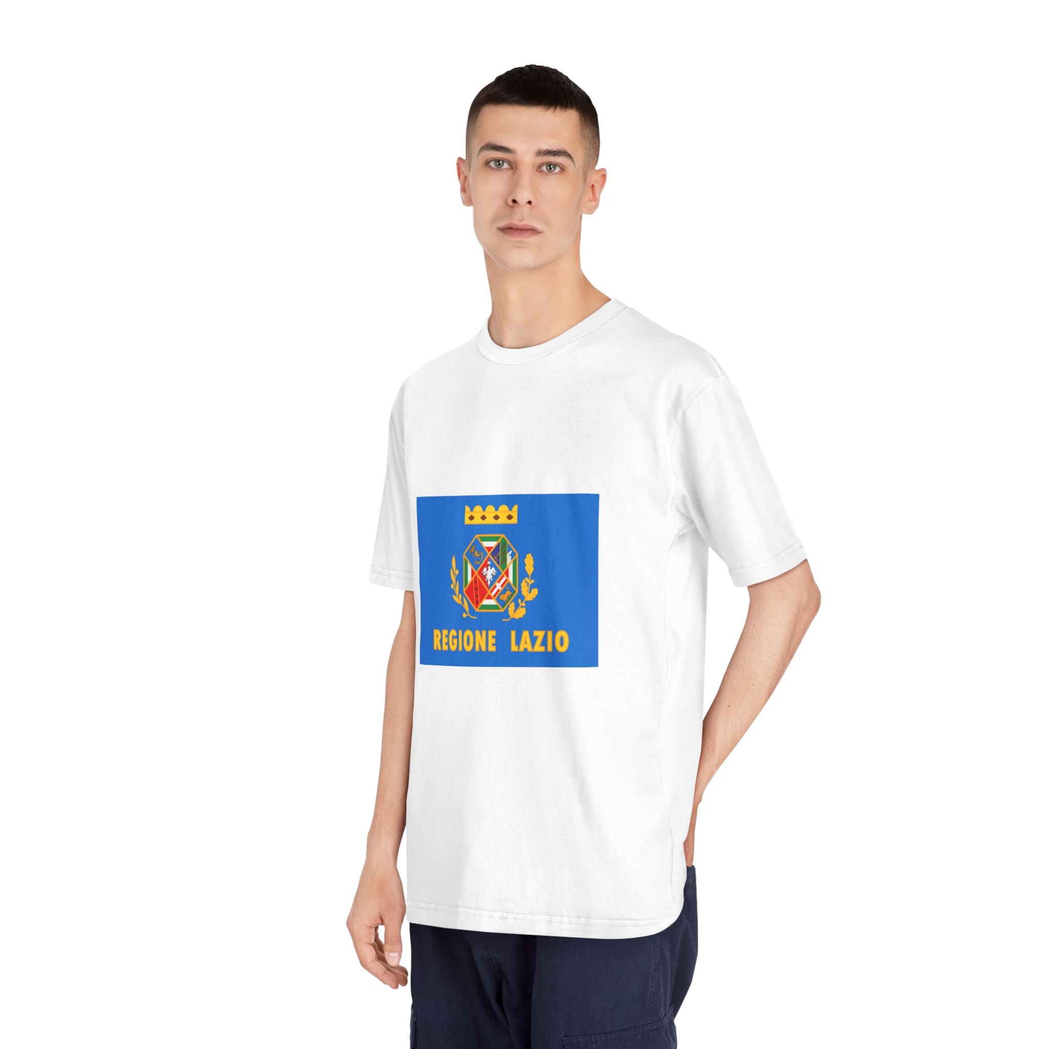 Flag of Lazio Unisex Classic Crewneck T Shirt - Image 4
