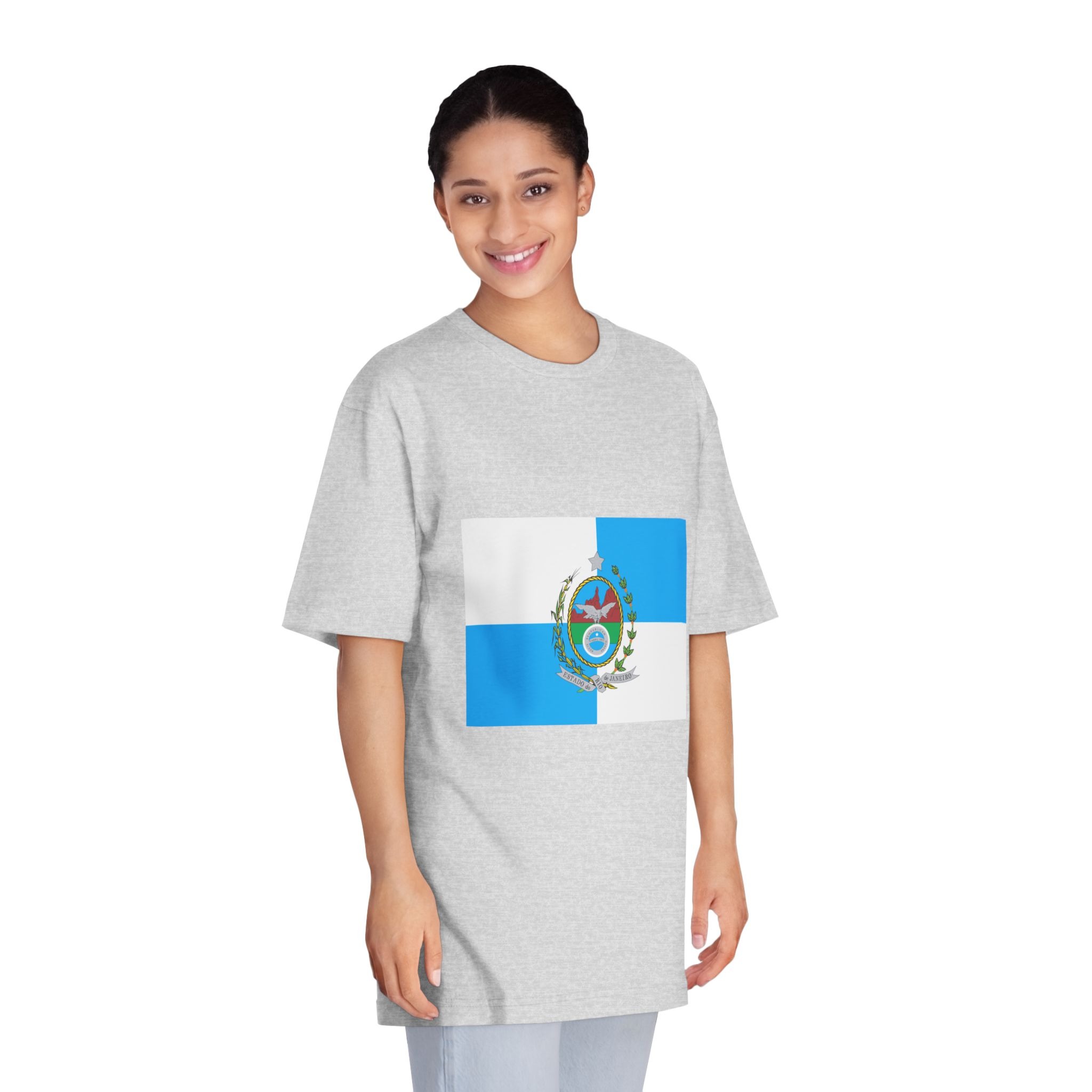 Bandeira Do Estado Do Rio de Janeiro Unisex Classic Crewneck T Shirt - Image 15