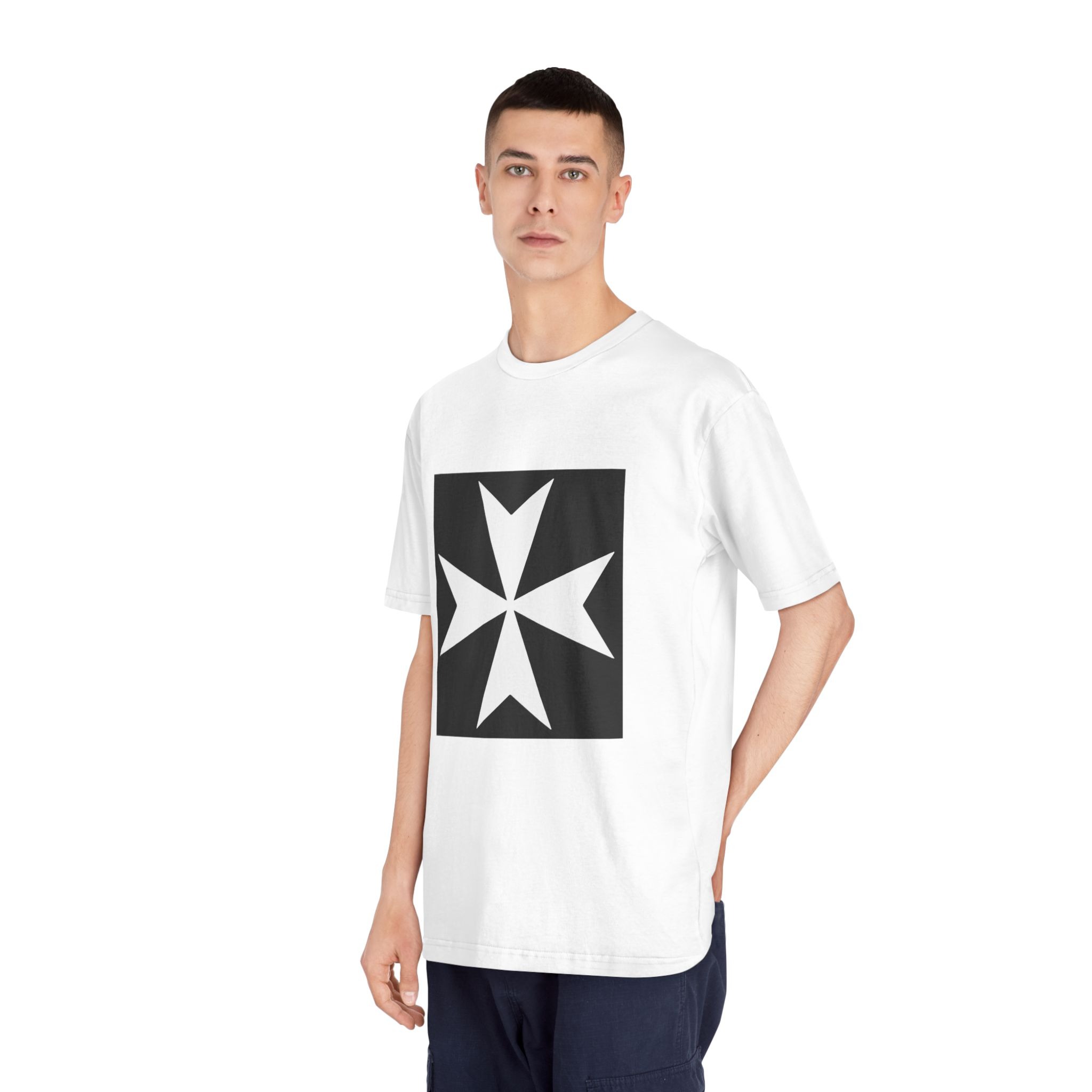 Cross of the Knights Hospitaller Unisex Classic Crewneck T Shirt - Image 4