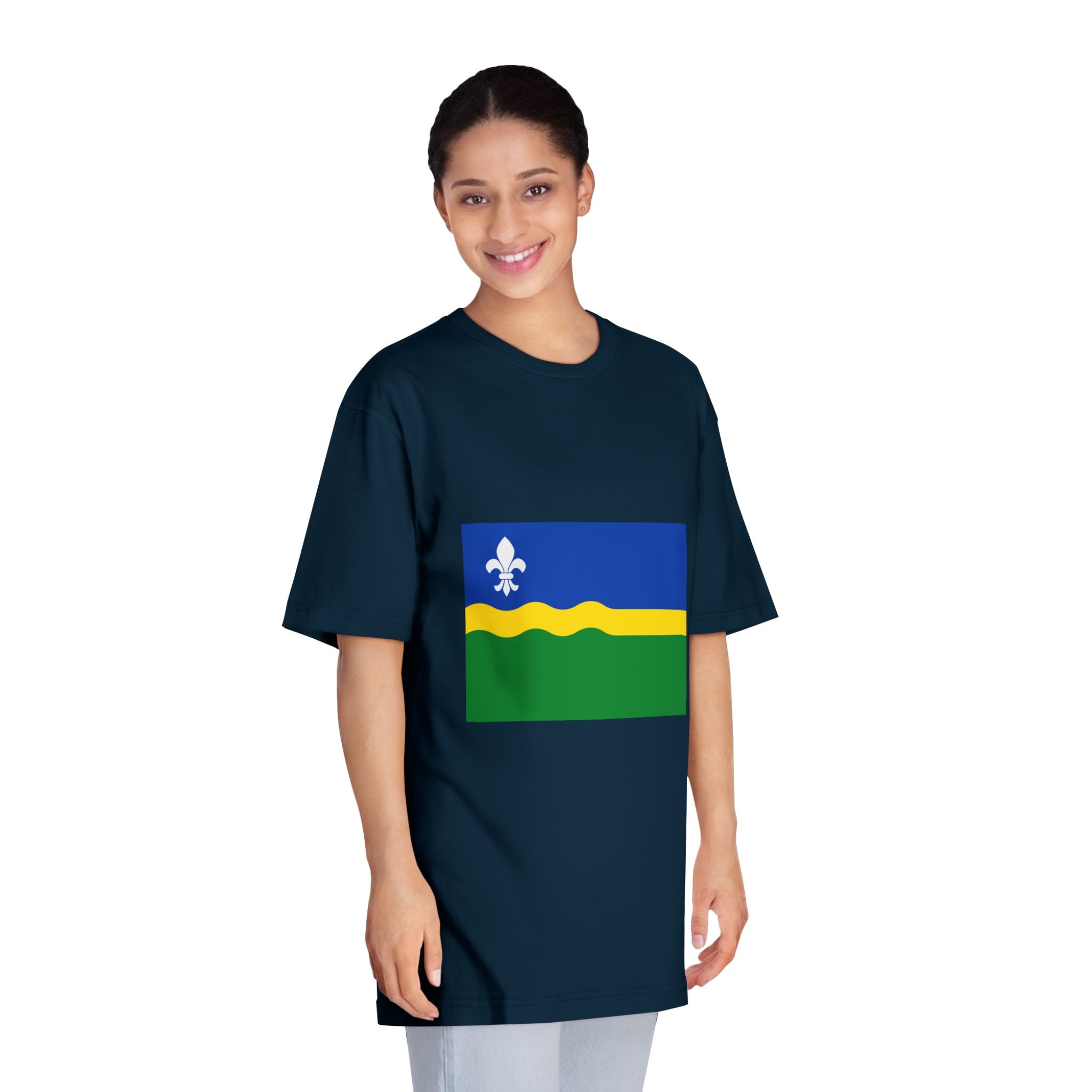 Flag of Flevoland Unisex Classic Crewneck T Shirt - Image 19