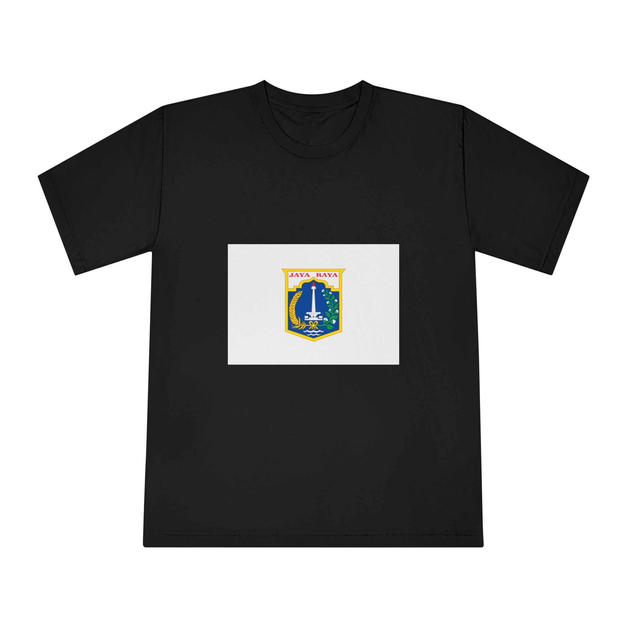 Flag of Jakarta (vectorised) Unisex Classic Crewneck T Shirt - Image 5