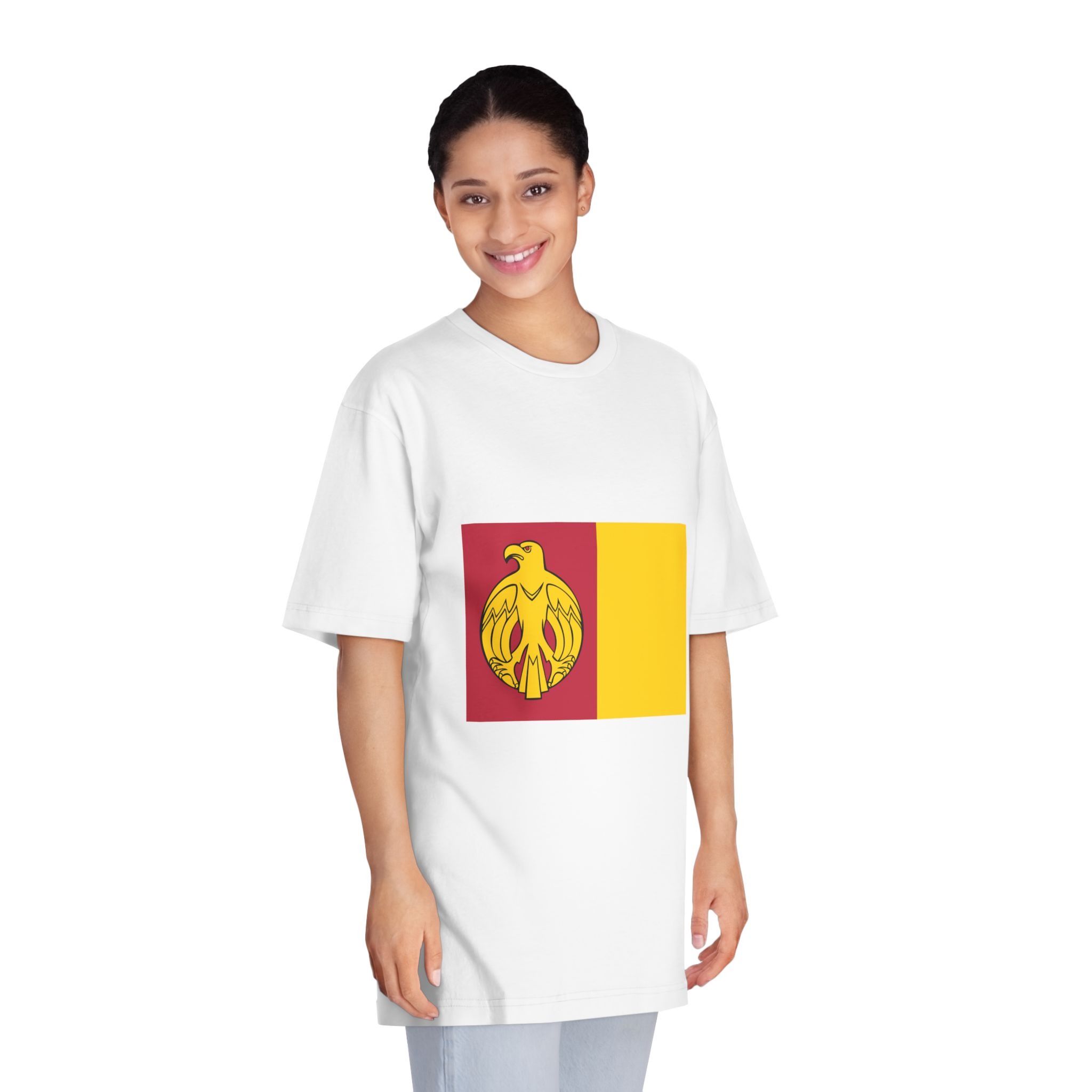 Flag of Kirovohrad Oblast Unisex Classic Crewneck T Shirt - Image 3