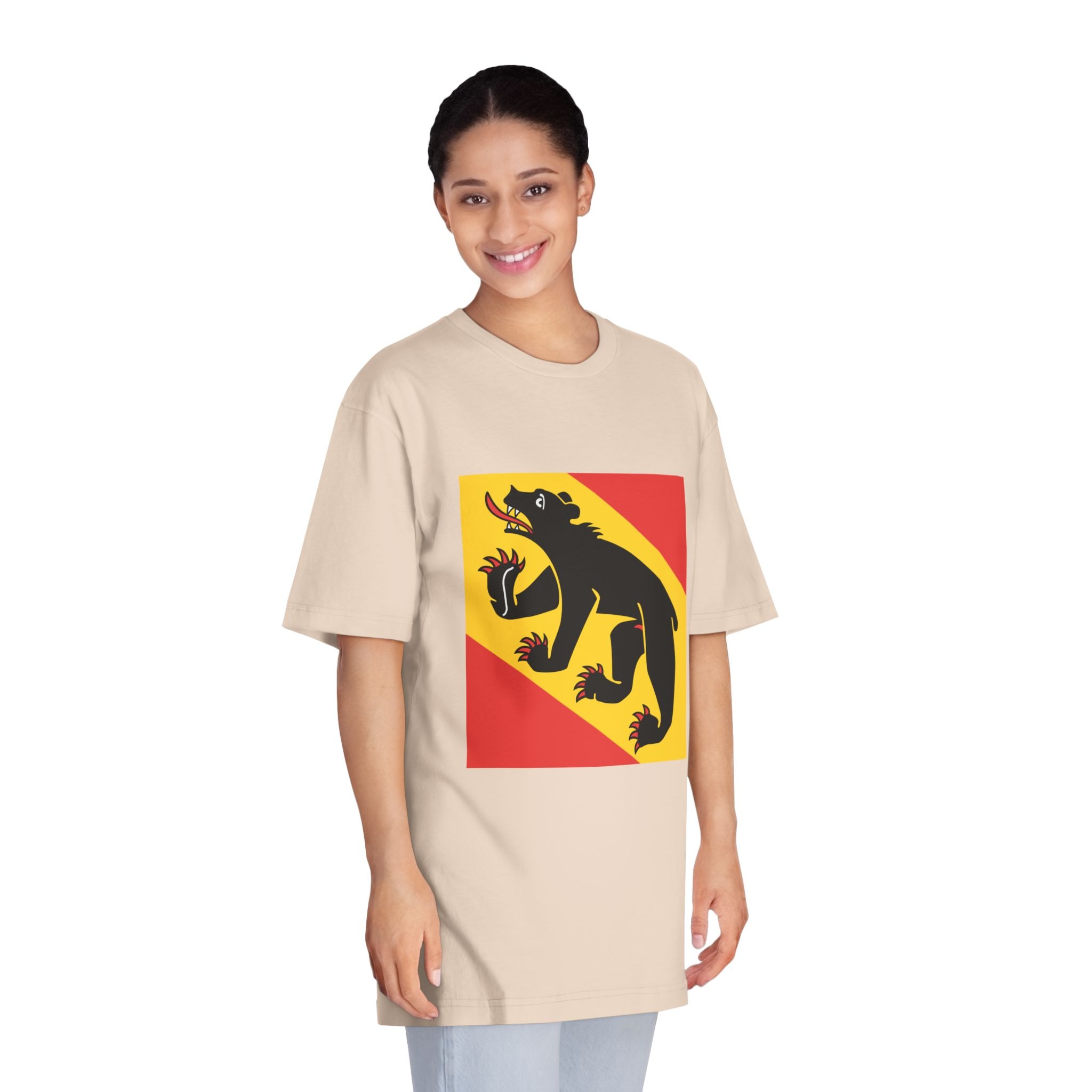 Flag of Canton of Bern Unisex Classic Crewneck T Shirt - Image 11