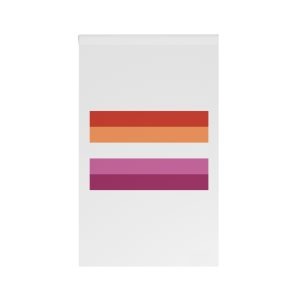 Orange and Pink Lesbian Flag House Banner