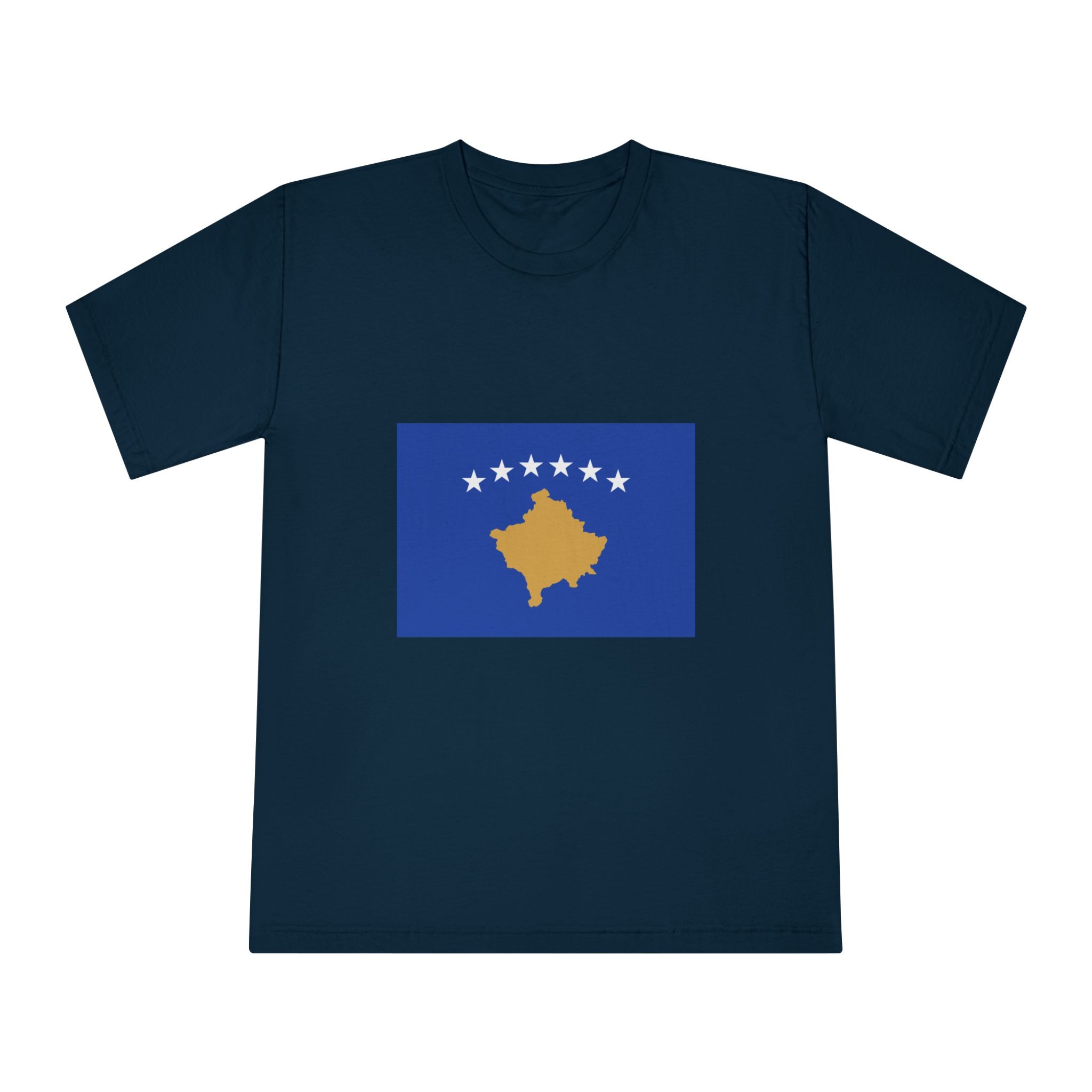 Flag of Kosovo Unisex Classic Crewneck T Shirt - Image 17