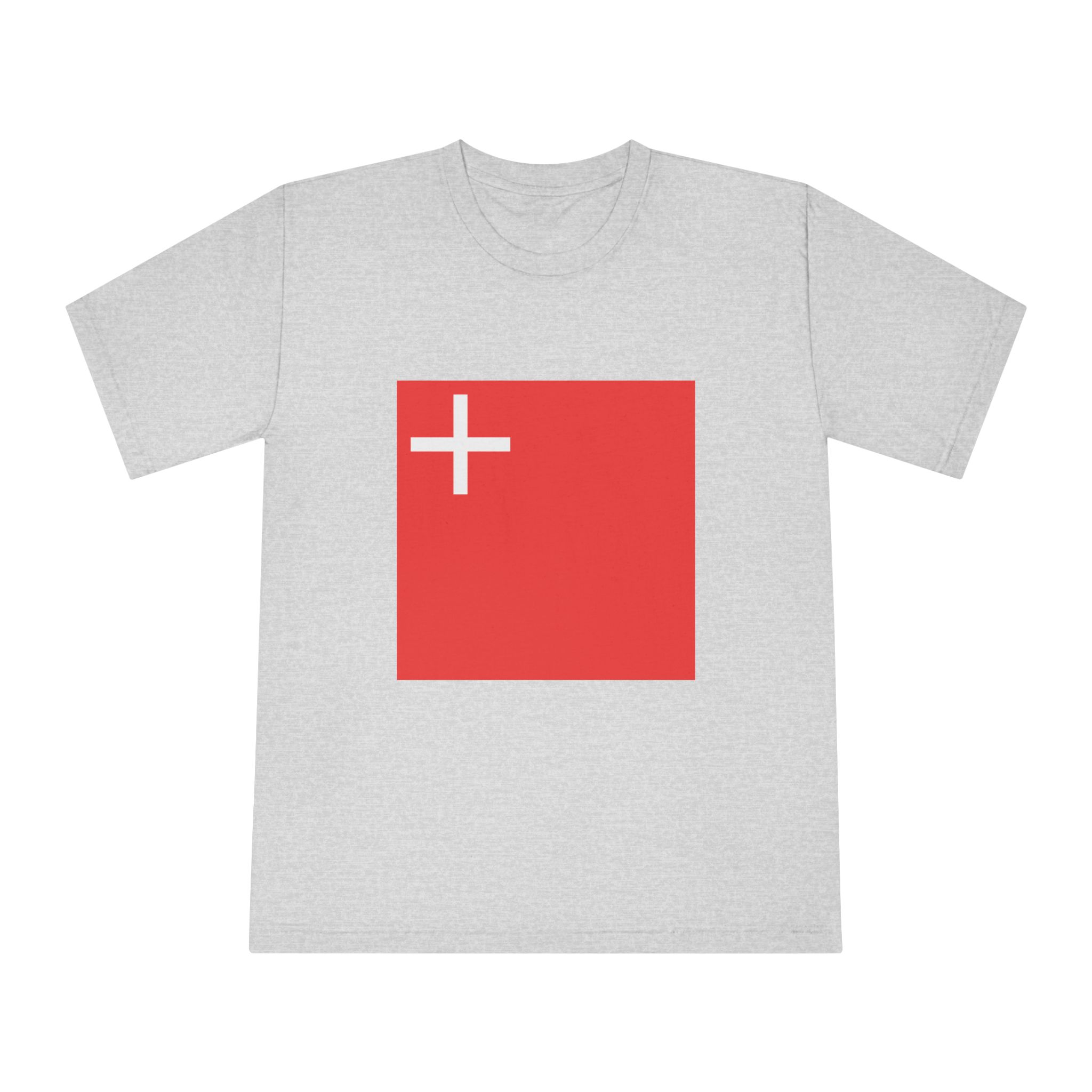 Flag of Canton of Schwyz Unisex Classic Crewneck T Shirt - Image 13