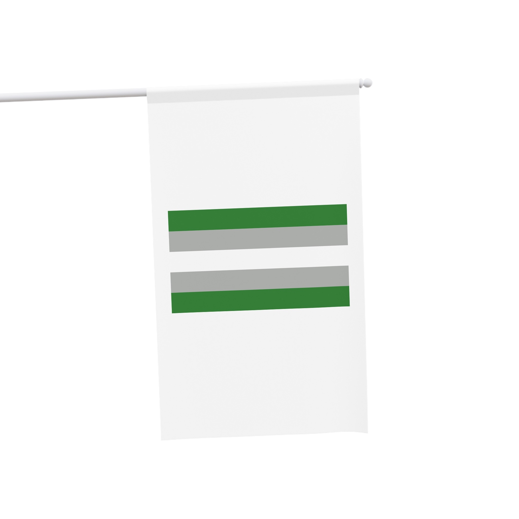 Gray Aromantic Pride Flag House Banner - Image 3