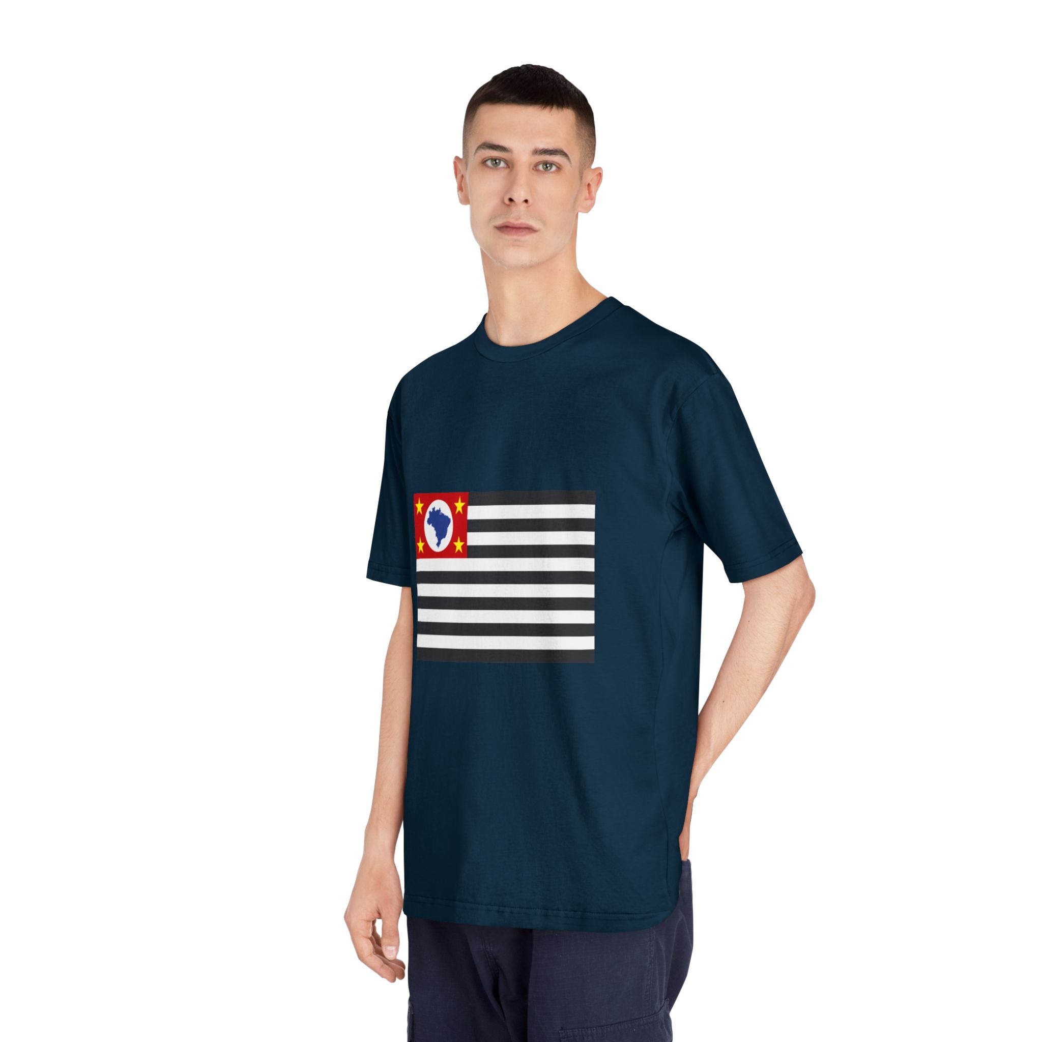 Bandeira Do Estado de São Paulo Unisex Classic Crewneck T Shirt - Image 20