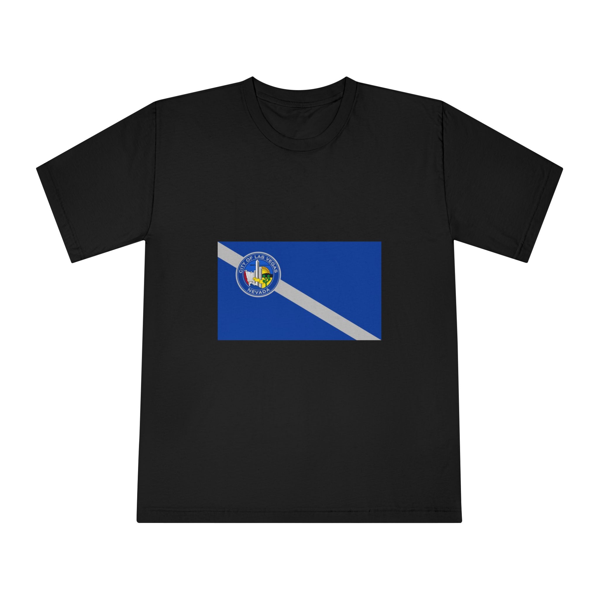 Flag of Las Vegas, Nevada Unisex Classic Crewneck T Shirt - Image 5