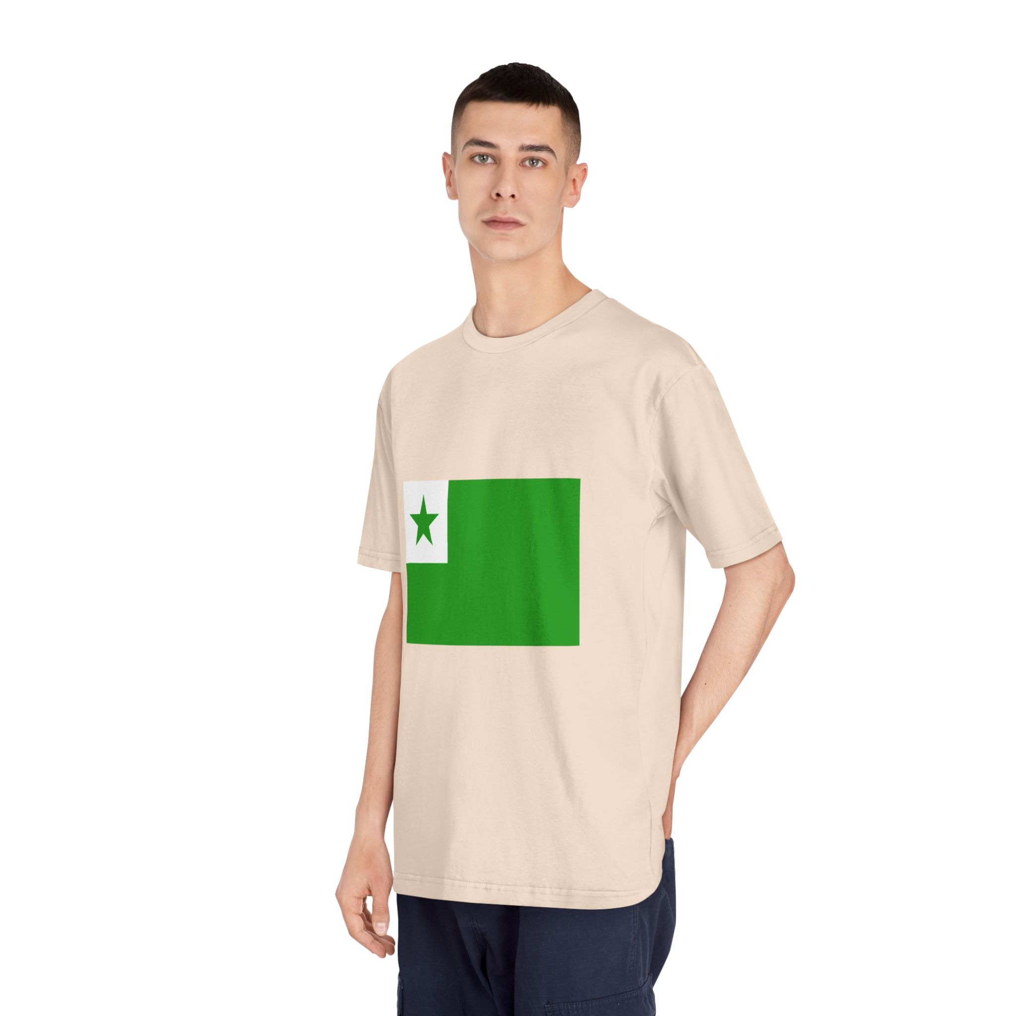 Flag of Esperanto Unisex Classic Crewneck T Shirt - Image 12
