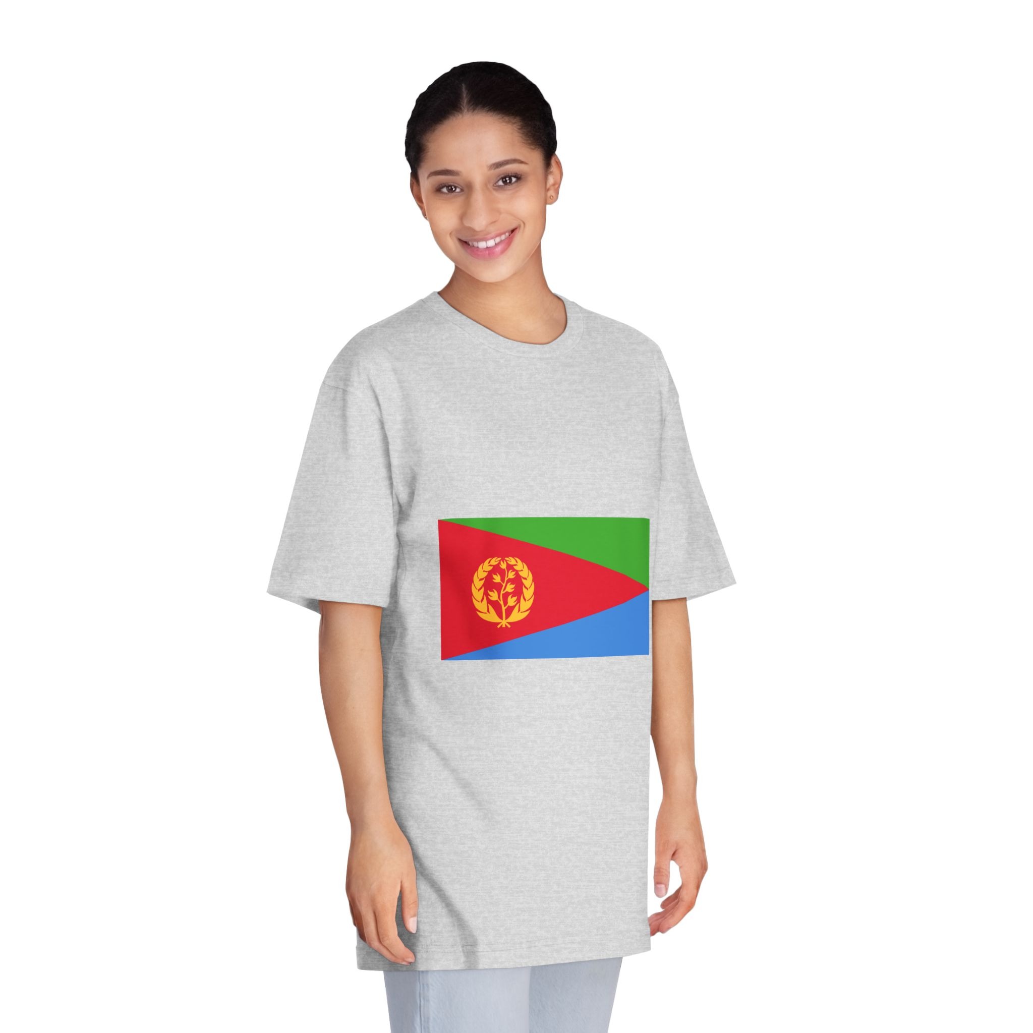 Flag of Eritrea Unisex Classic Crewneck T Shirt - Image 15