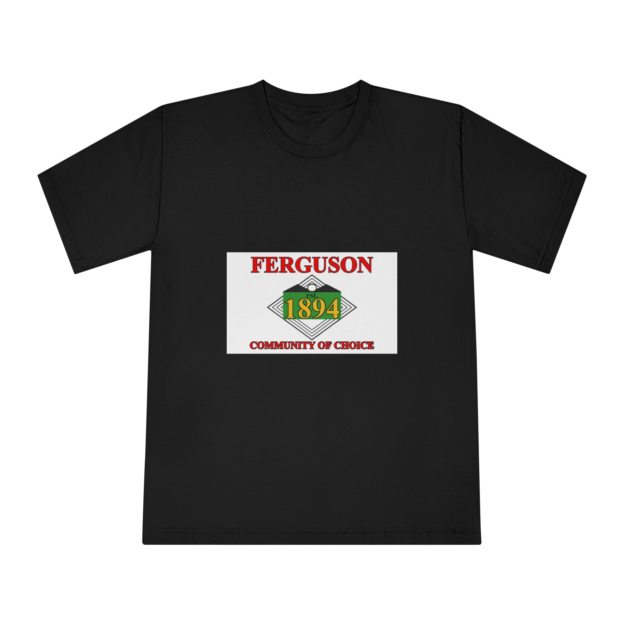Flag of Ferguson, Missouri Unisex Classic Crewneck T Shirt - Image 5