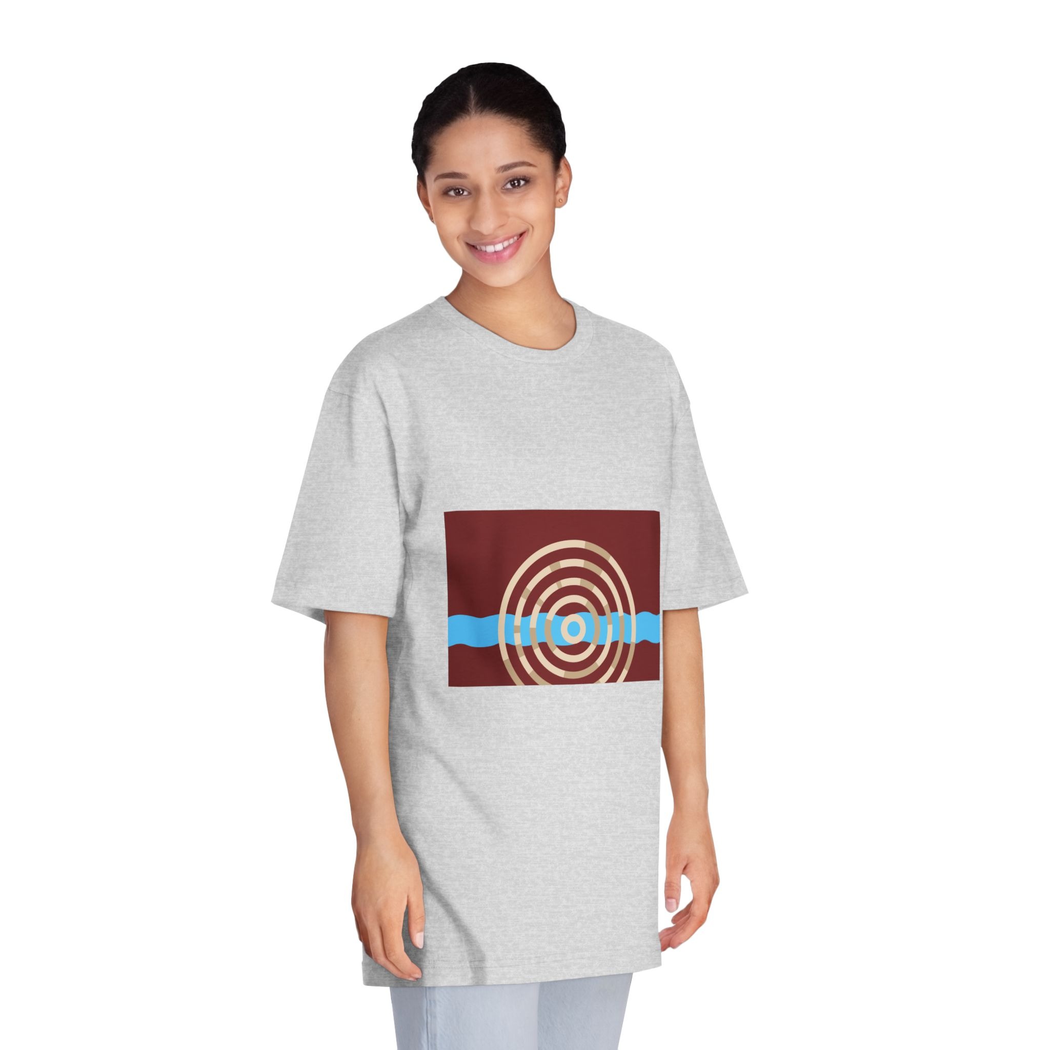 Flag of Lockport, Illinois Unisex Classic Crewneck T Shirt - Image 15