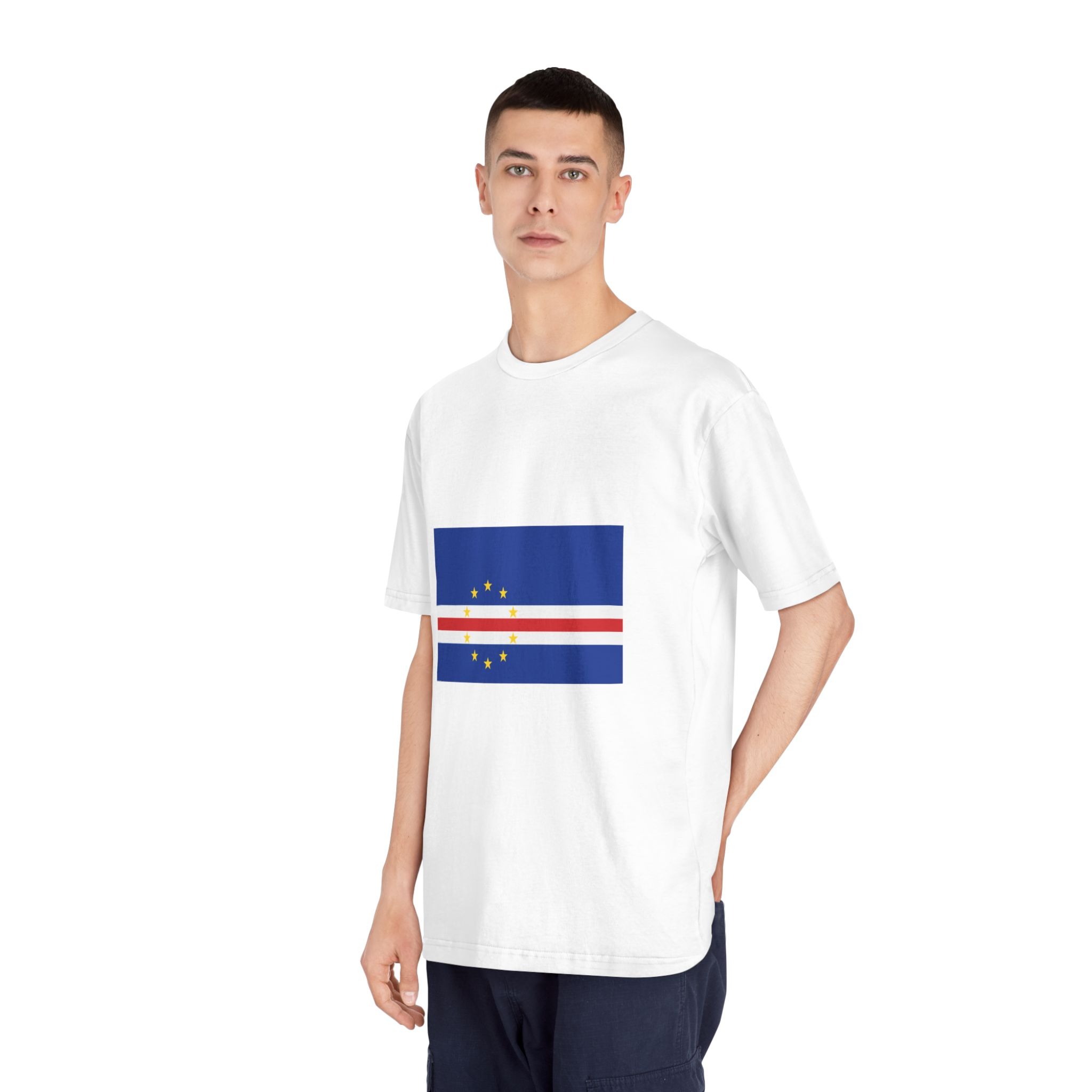 Flag of Cape Verde Unisex Classic Crewneck T Shirt - Image 4