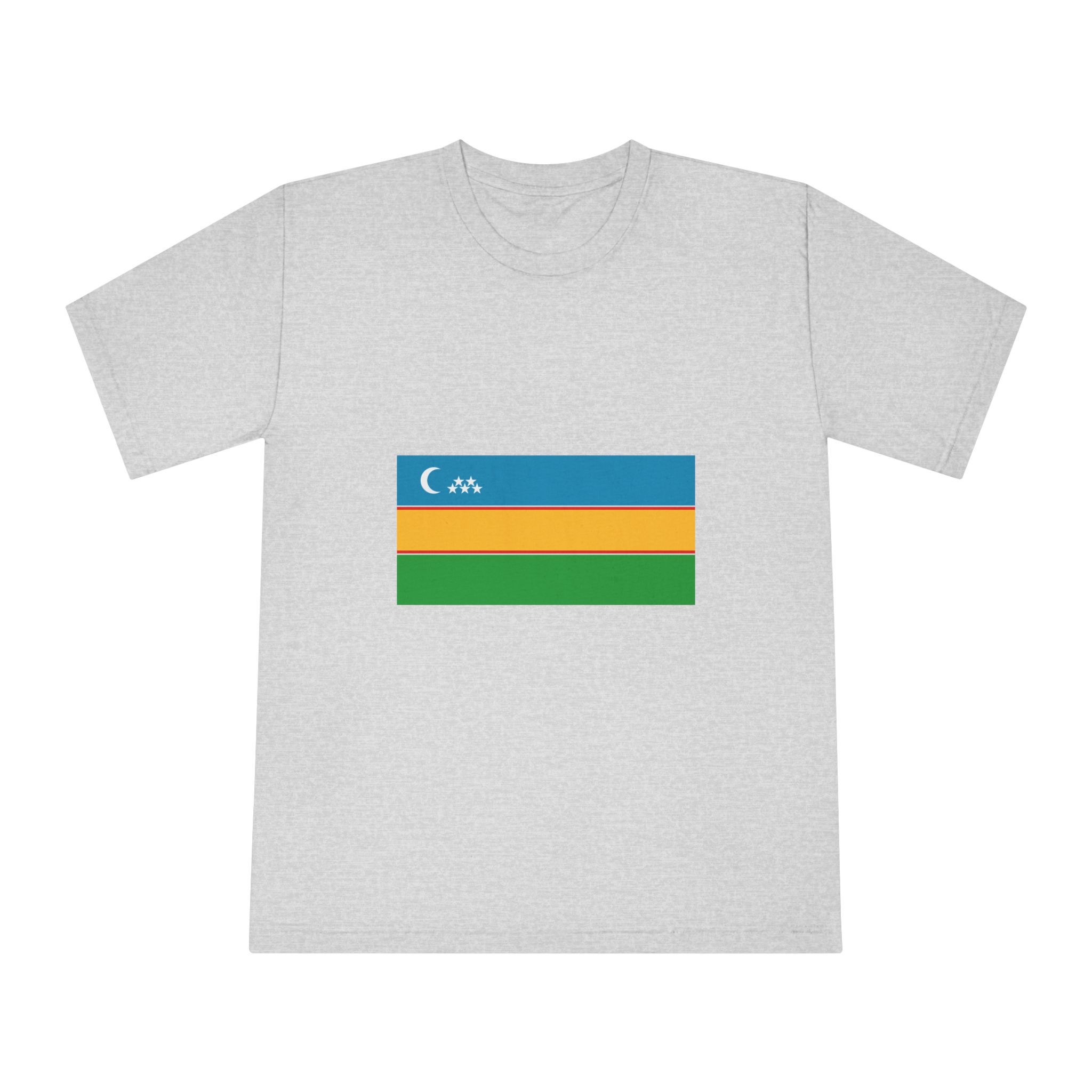 Flag of Karakalpakstan Unisex Classic Crewneck T Shirt - Image 13