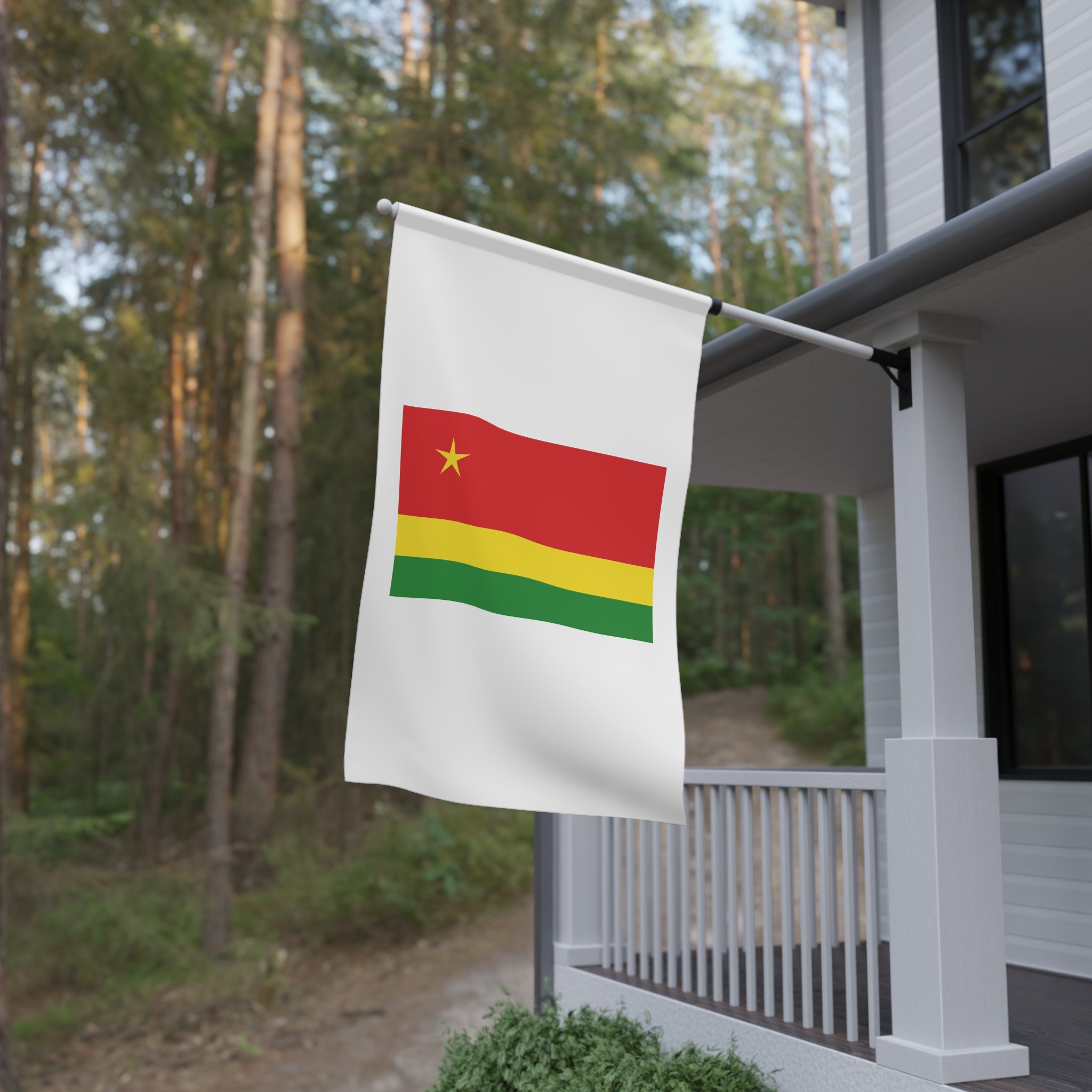 Proposed Nationalist Flag Reunion Blue Red Green Yellow Stripes Regional Banner Inde House Banner - Image 4