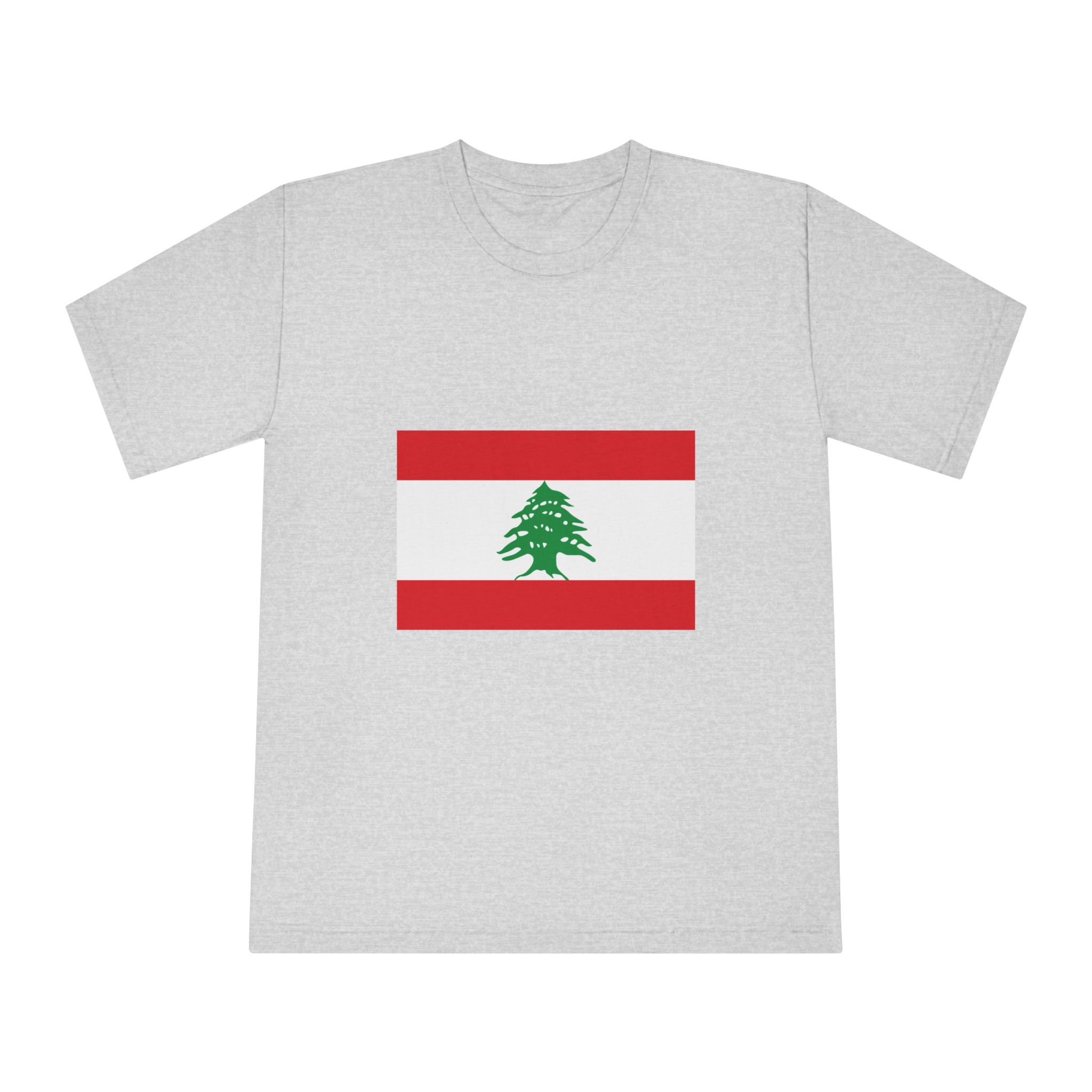 Flag of Lebanon Unisex Classic Crewneck T Shirt - Image 13