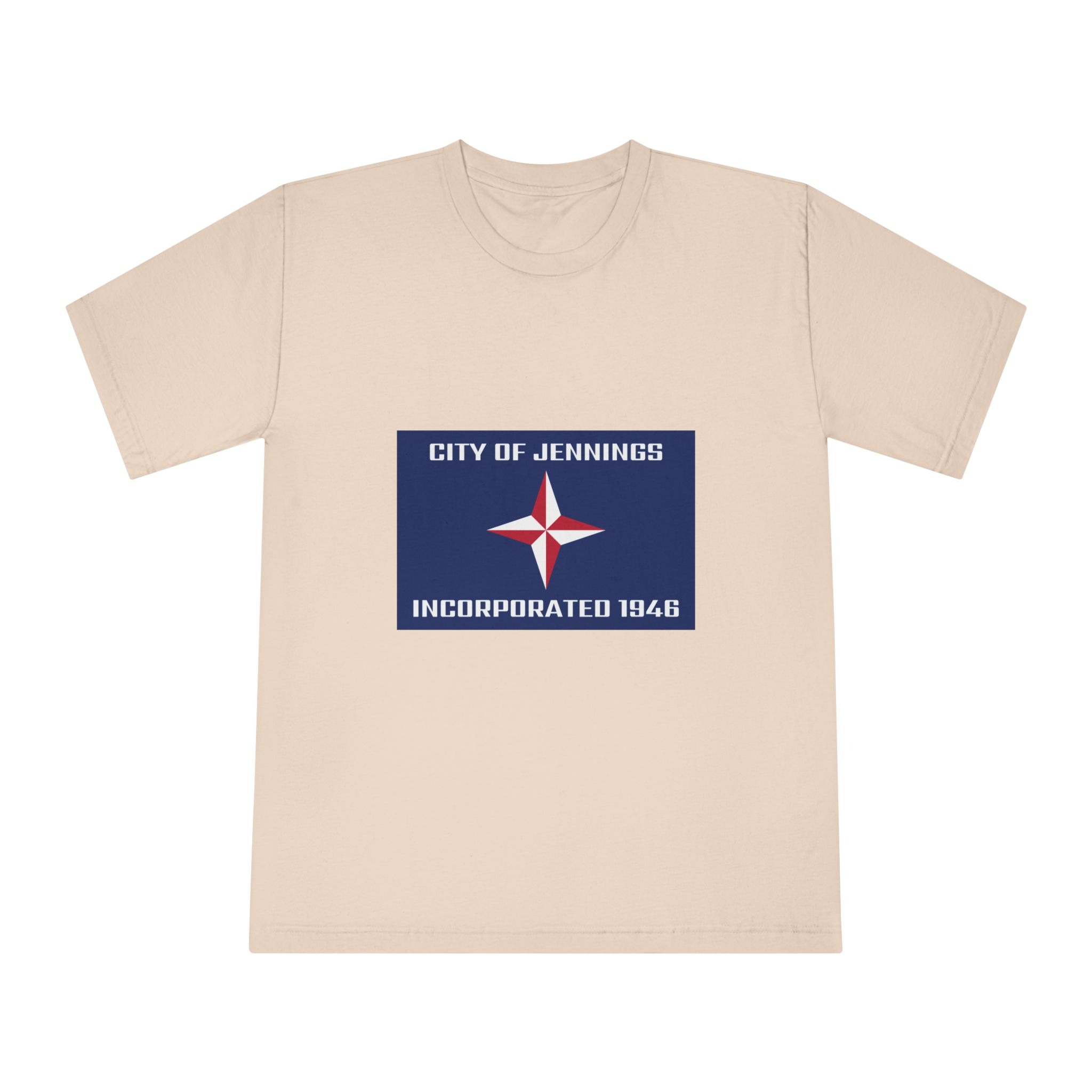 Flag of Jennings, Missouri Unisex Classic Crewneck T Shirt - Image 9